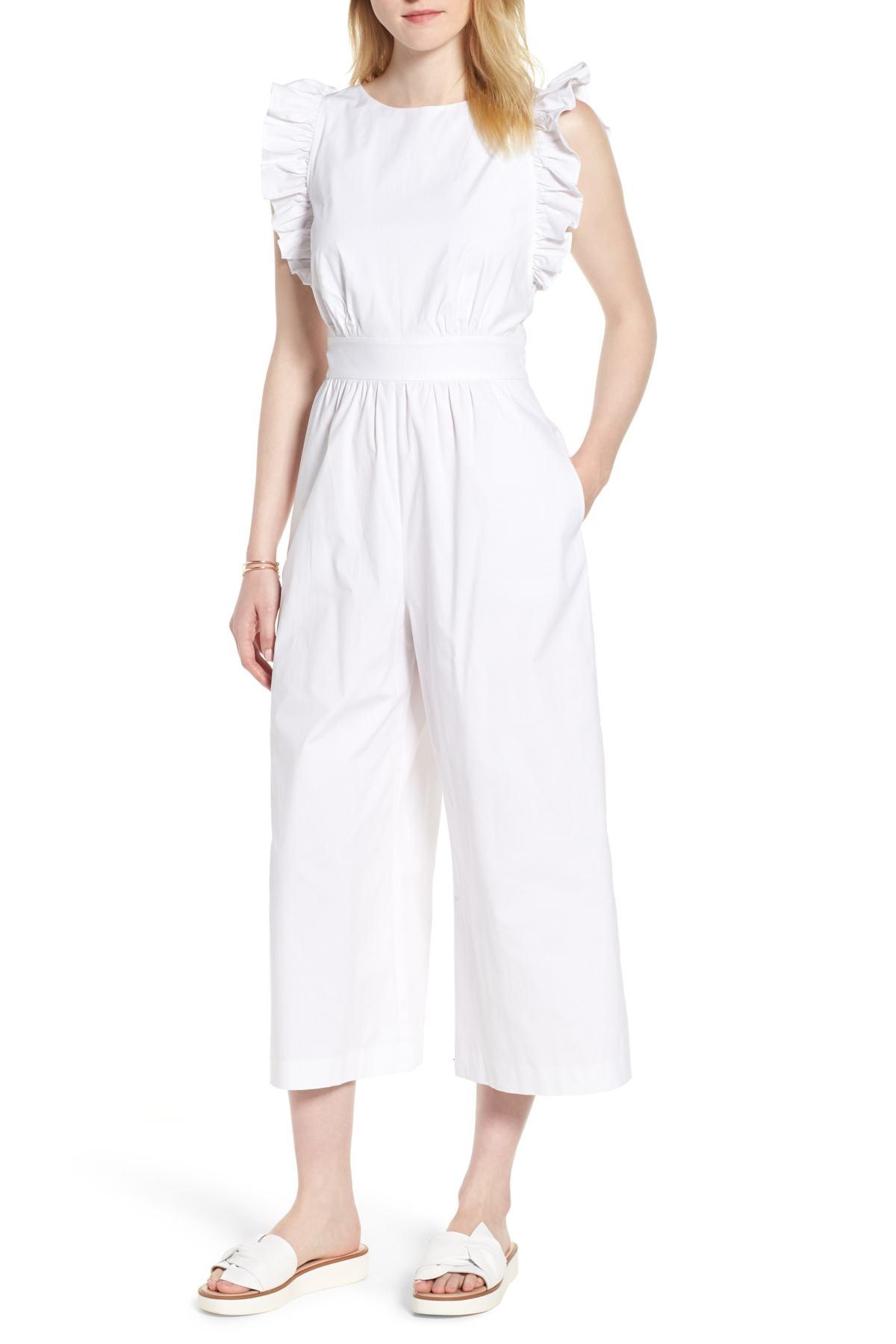 1901 ruffle sleeve jumpsuit Clearance