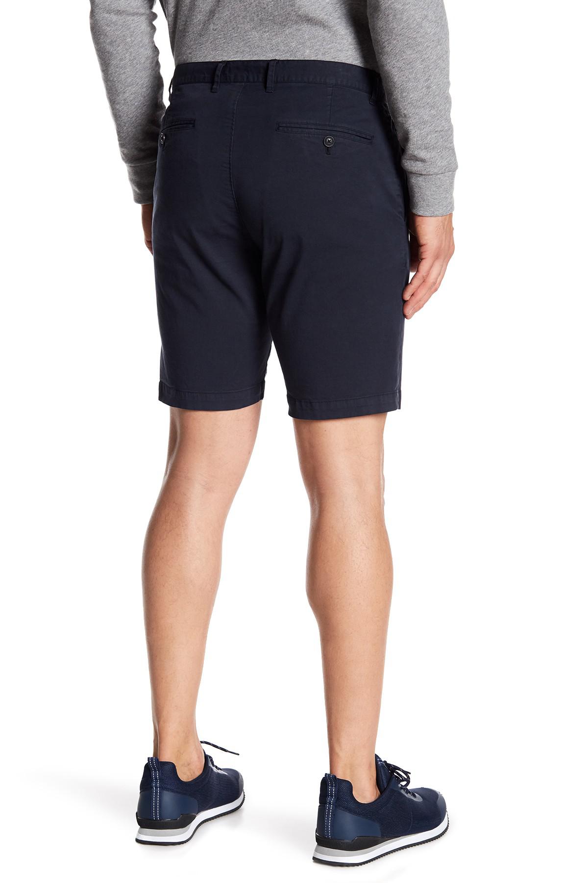 Theory Cotton Zaine Shorts in Blue for Men - Lyst