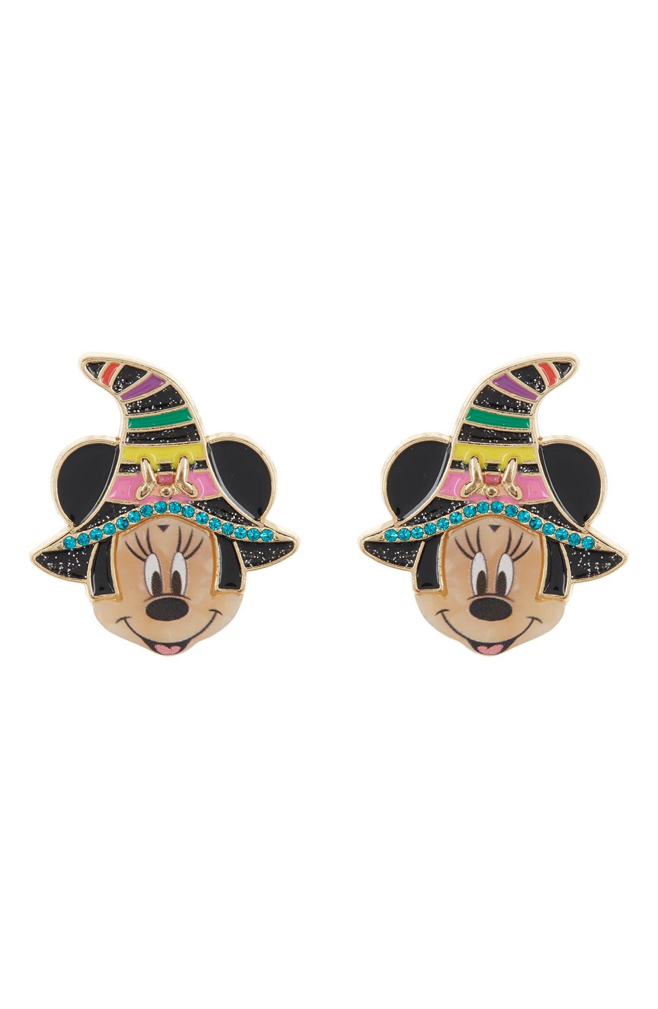 Minnie Mouse Disney Birthday Earrings - Multi – Disney statement stud  earrings – BaubleBar