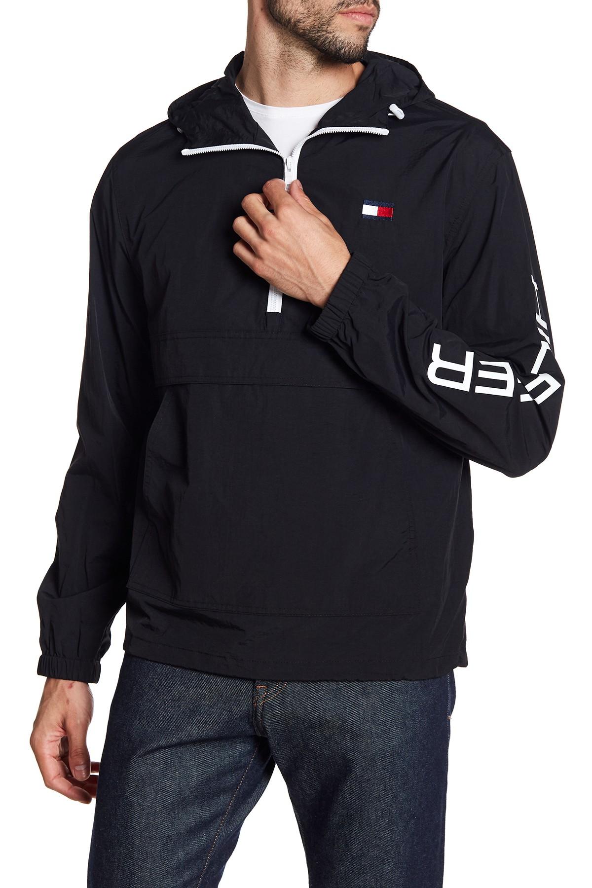 Download Tommy Hilfiger Synthetic Taslan Retro Half-zip Hooded ...