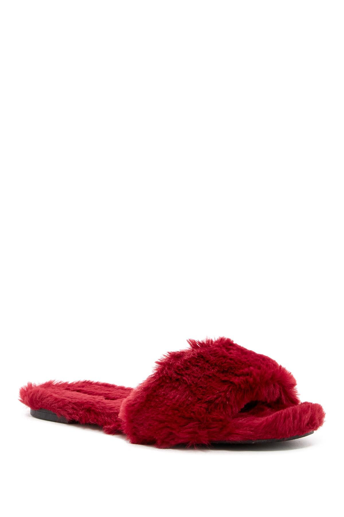 aldo fur slides