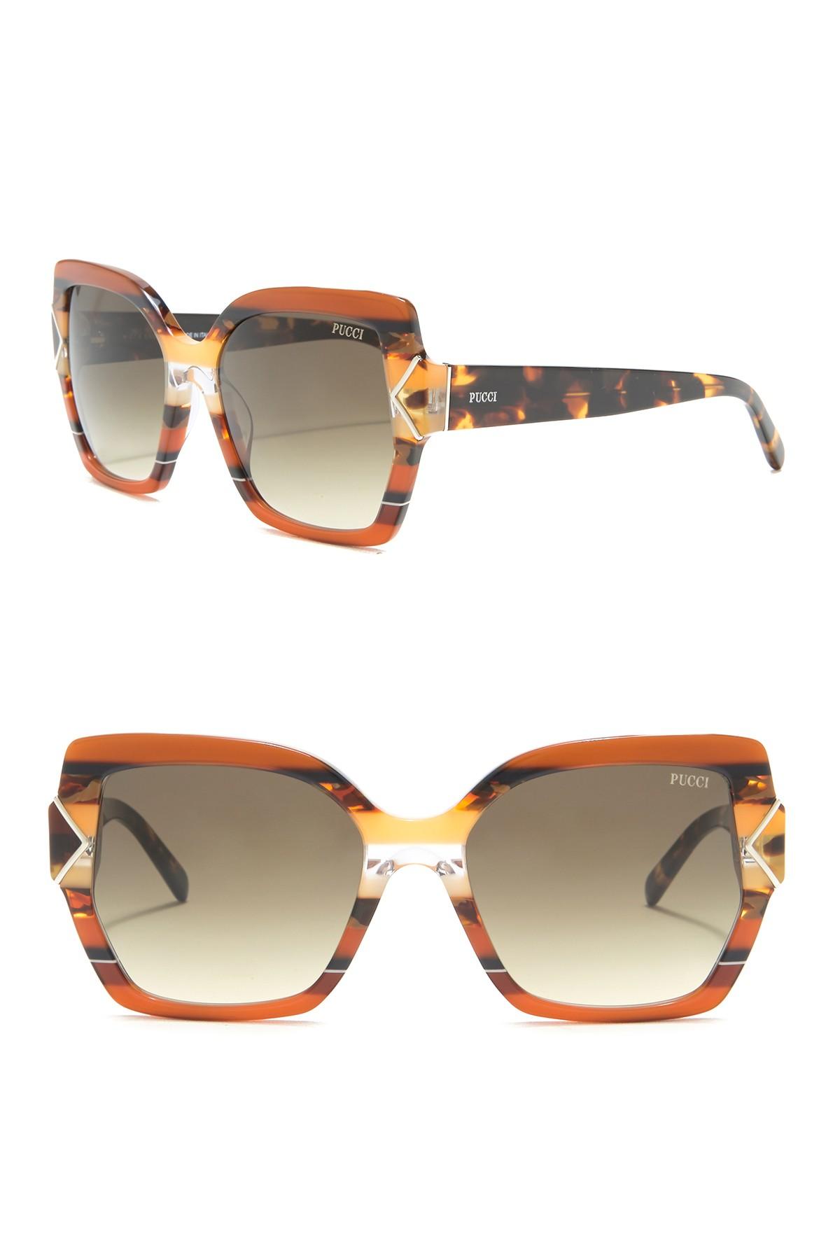 Emilio pucci 56mm oversized sunglasses Clearance