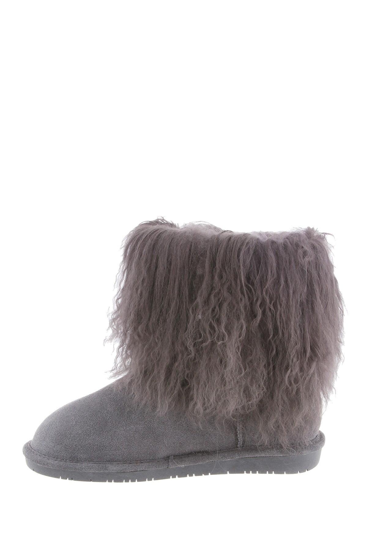 bearpaw boo solids furry boot