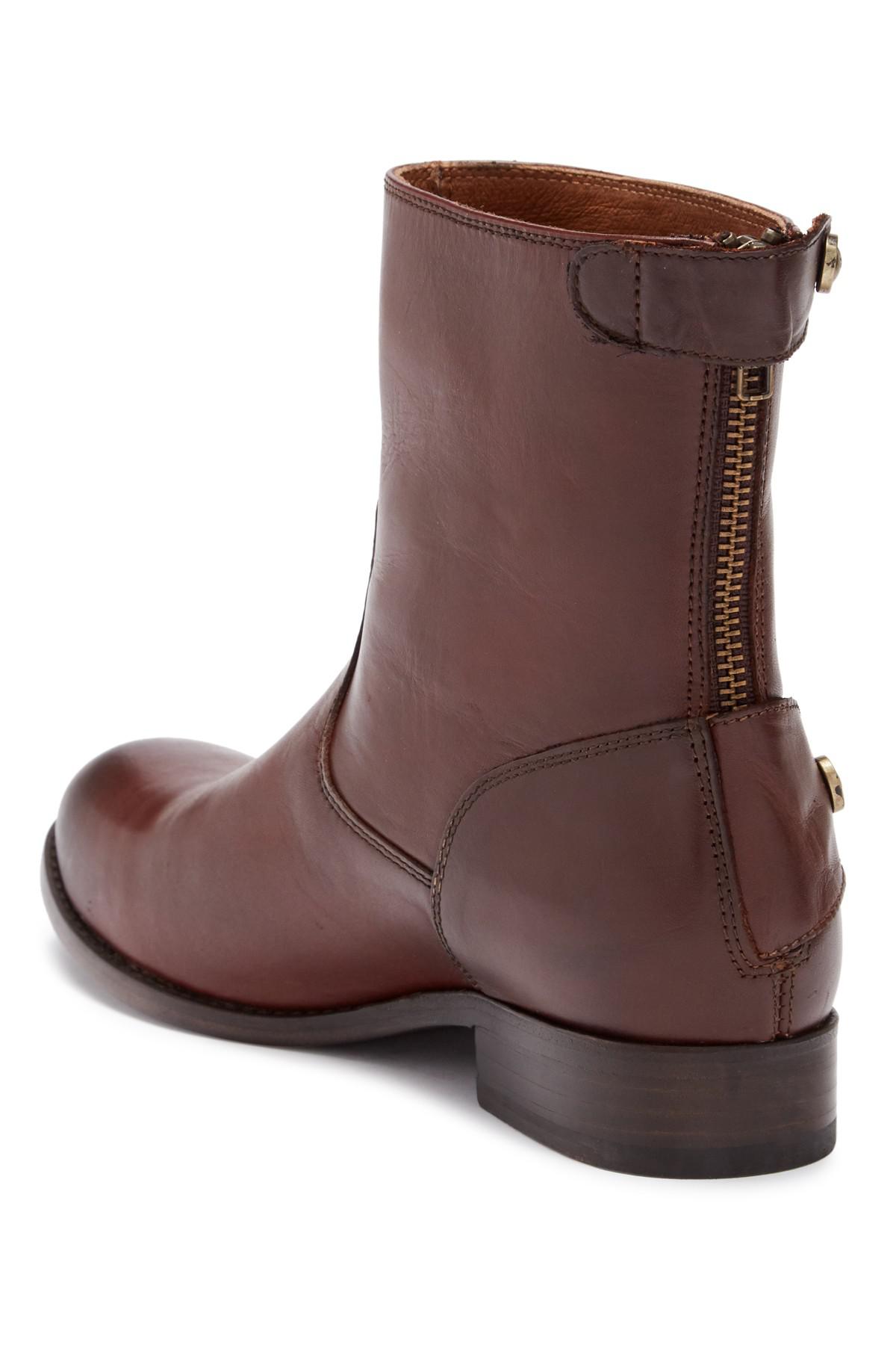 frye melissa button back zip