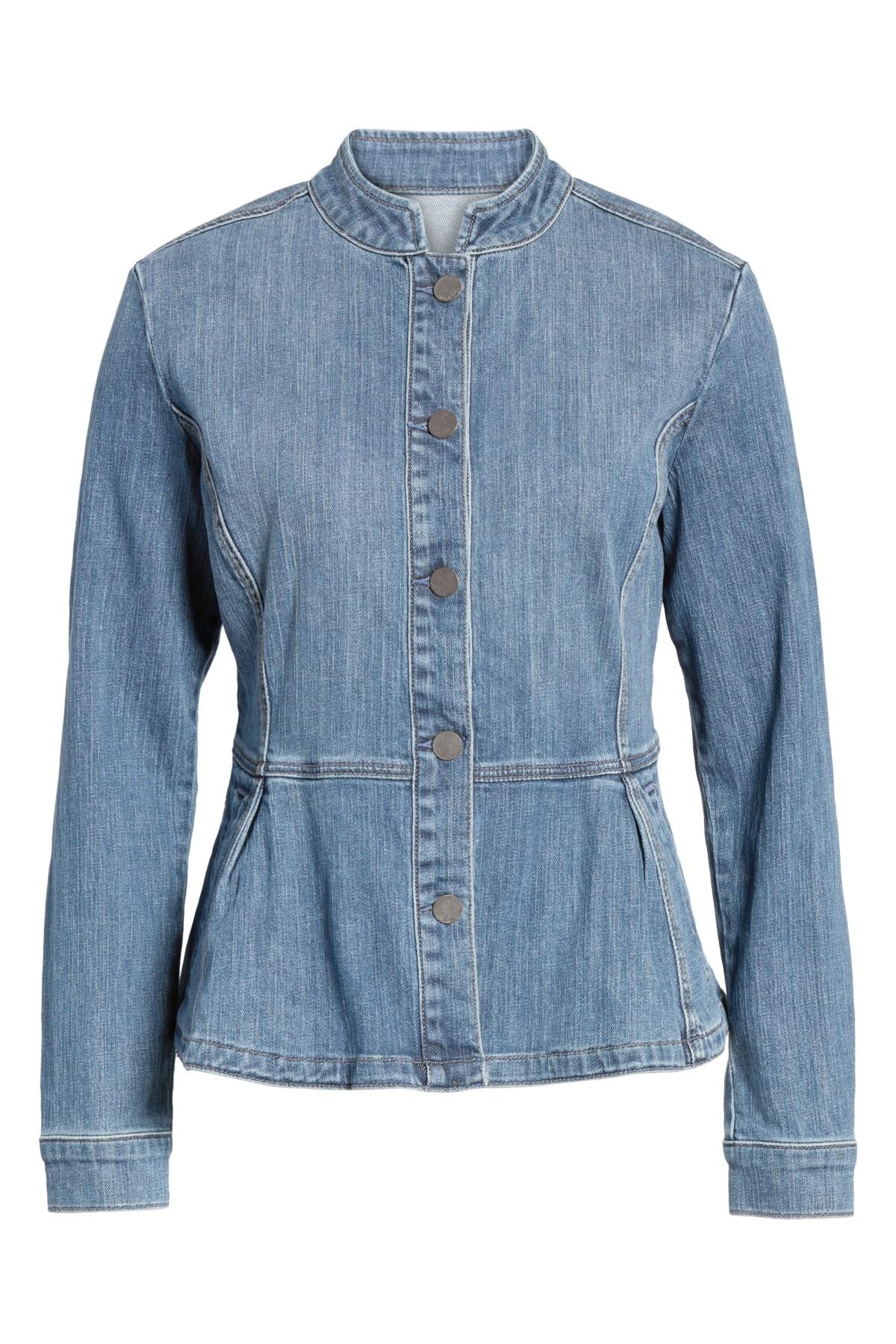peplum jean jacket
