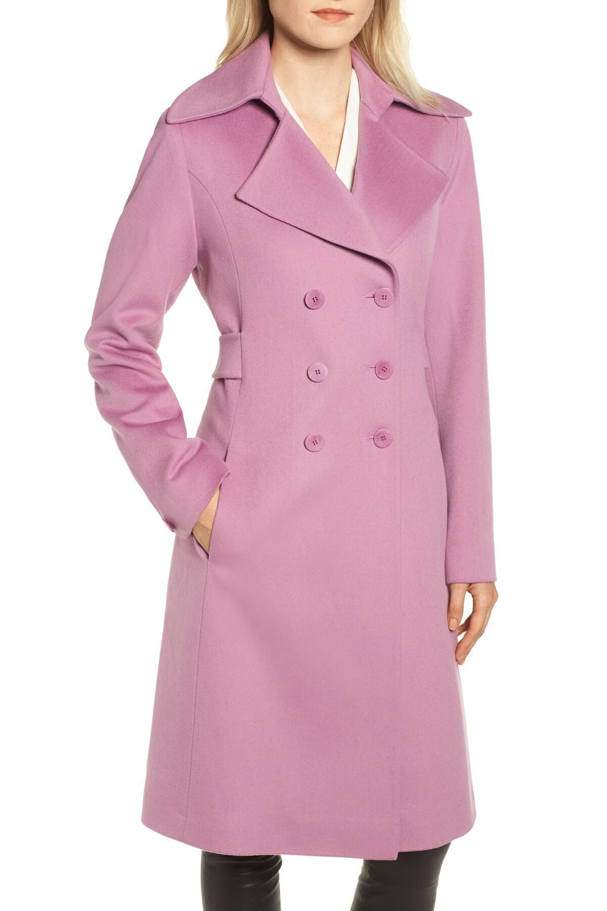 lavender pea coat