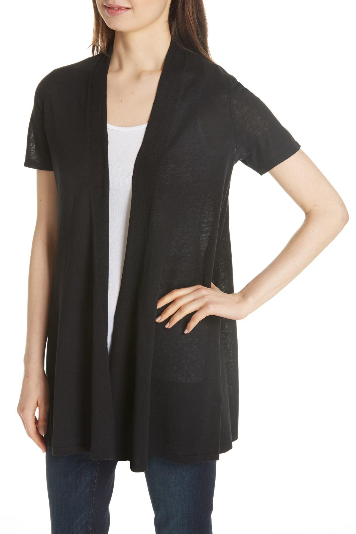 eileen fisher short sleeve cardigan