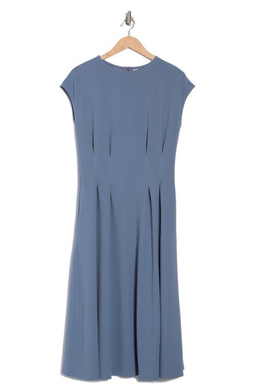 chinese dress ladies Missoni Pleated Sparkly Knit A-Line Midi Dress Navy Blue main image 0