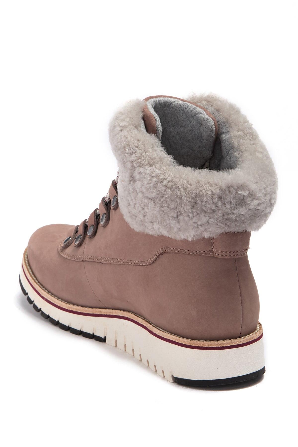 grandexpløre genuine shearling trim waterproof hiker boot