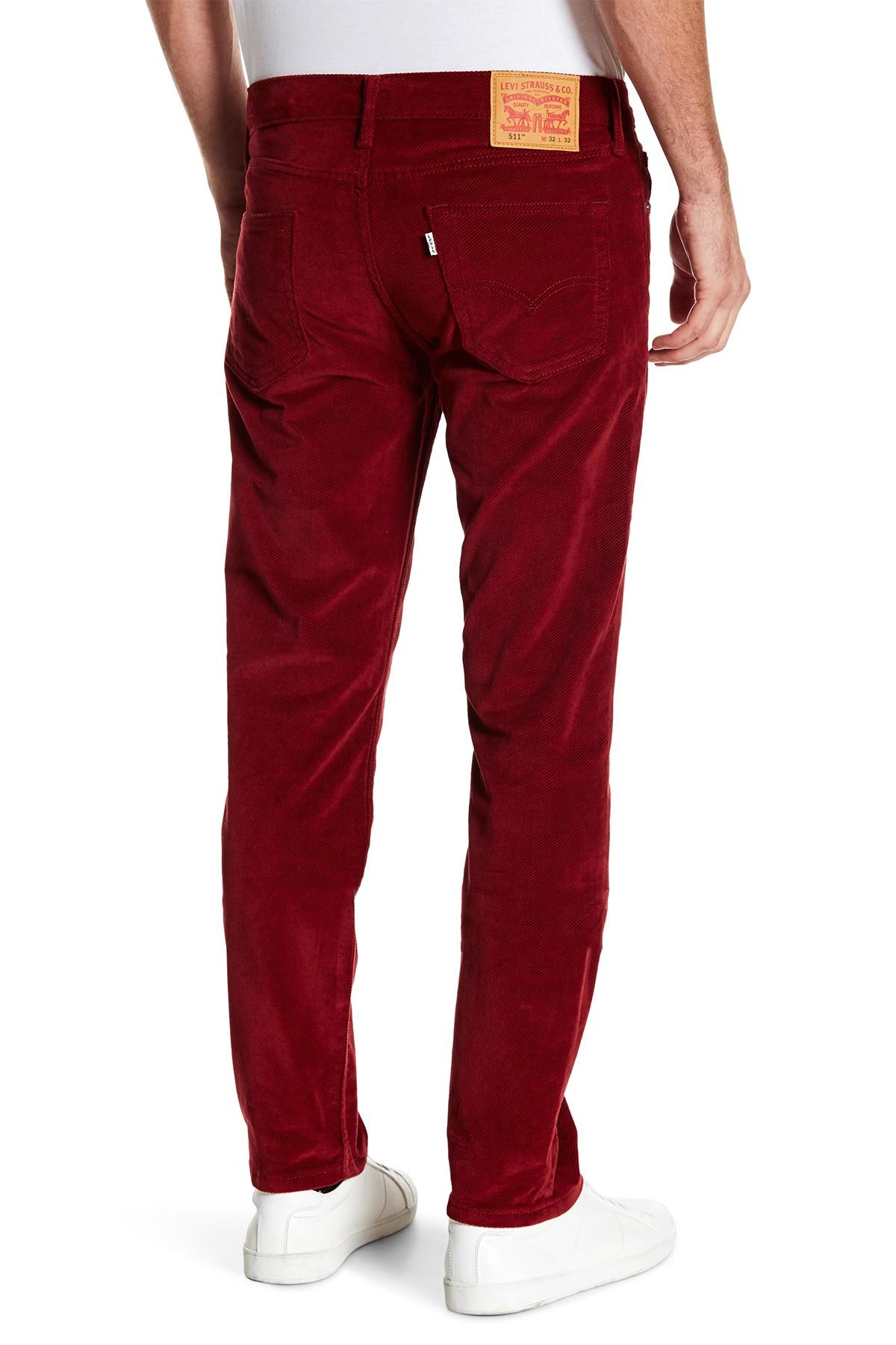 511™ Slim Fit Corduroy Big Boys Pants 8-20 Red Levi's®, 59% OFF