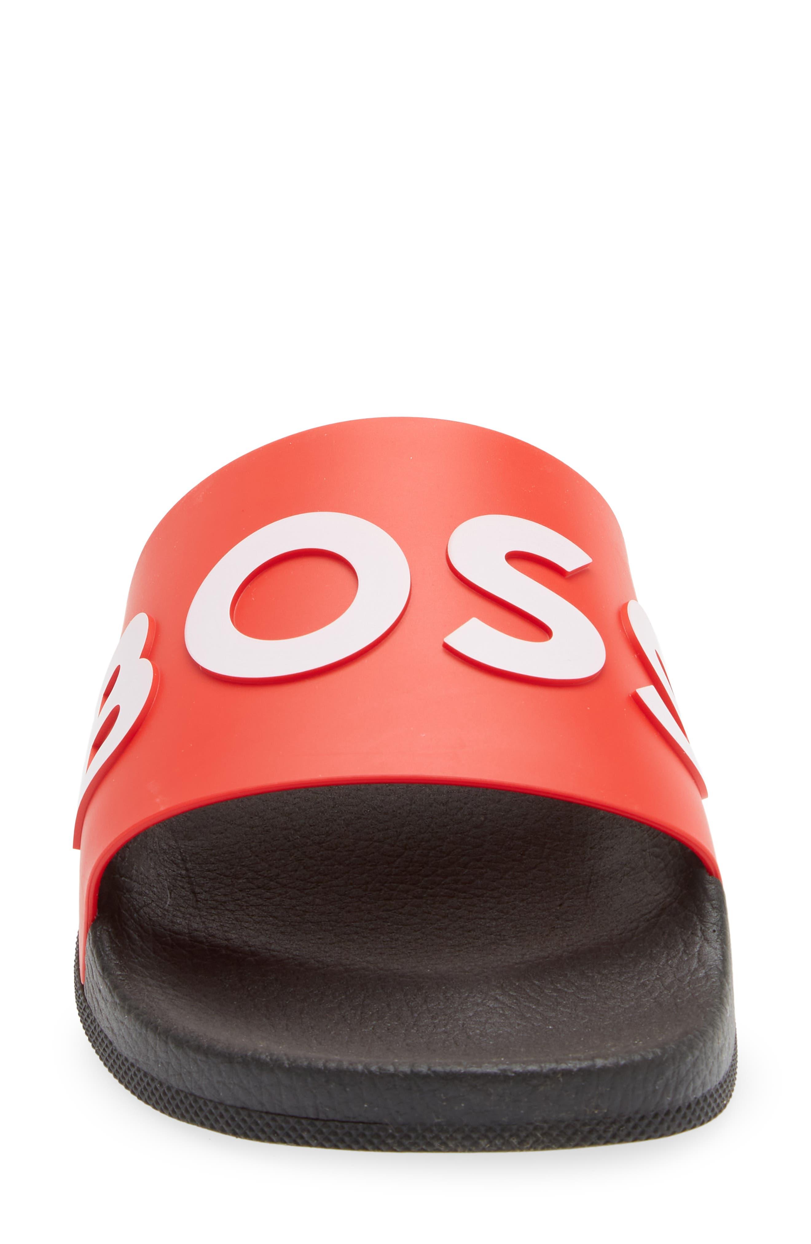 BOSS by HUGO BOSS Bay Slide Sandal In Open Red At Nordstrom Rack for Men |  Lyst