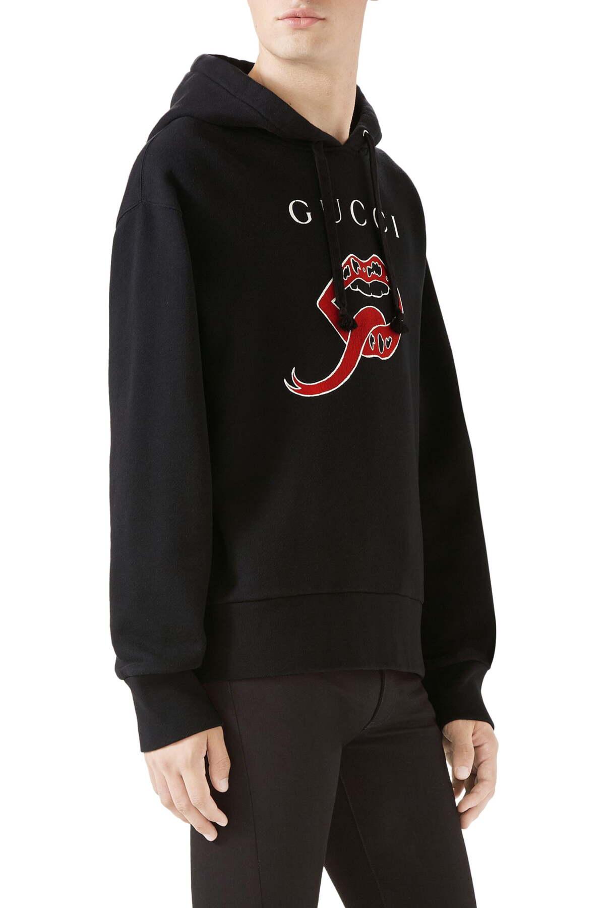 gucci lips hoodie