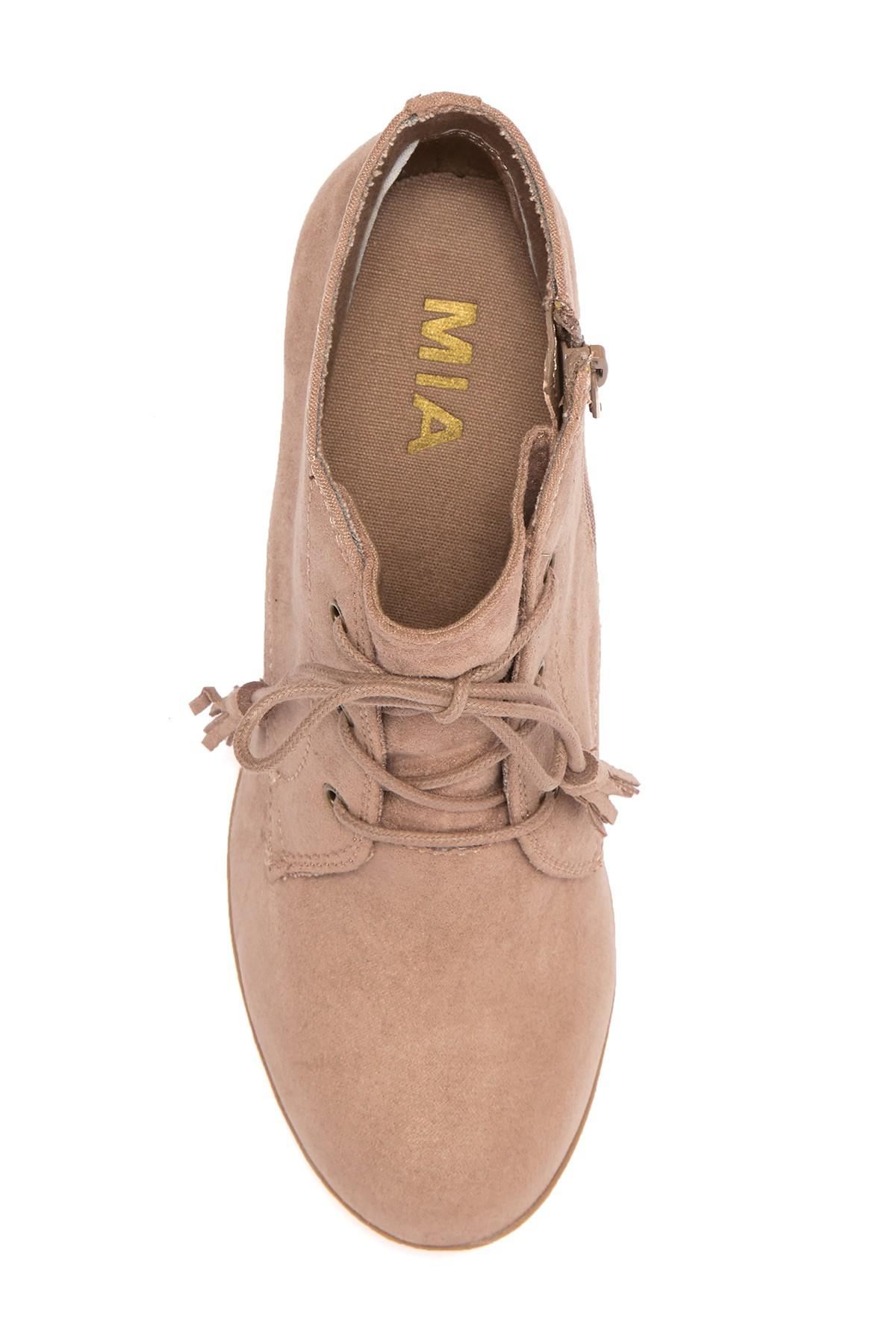 mia baylie wedge bootie