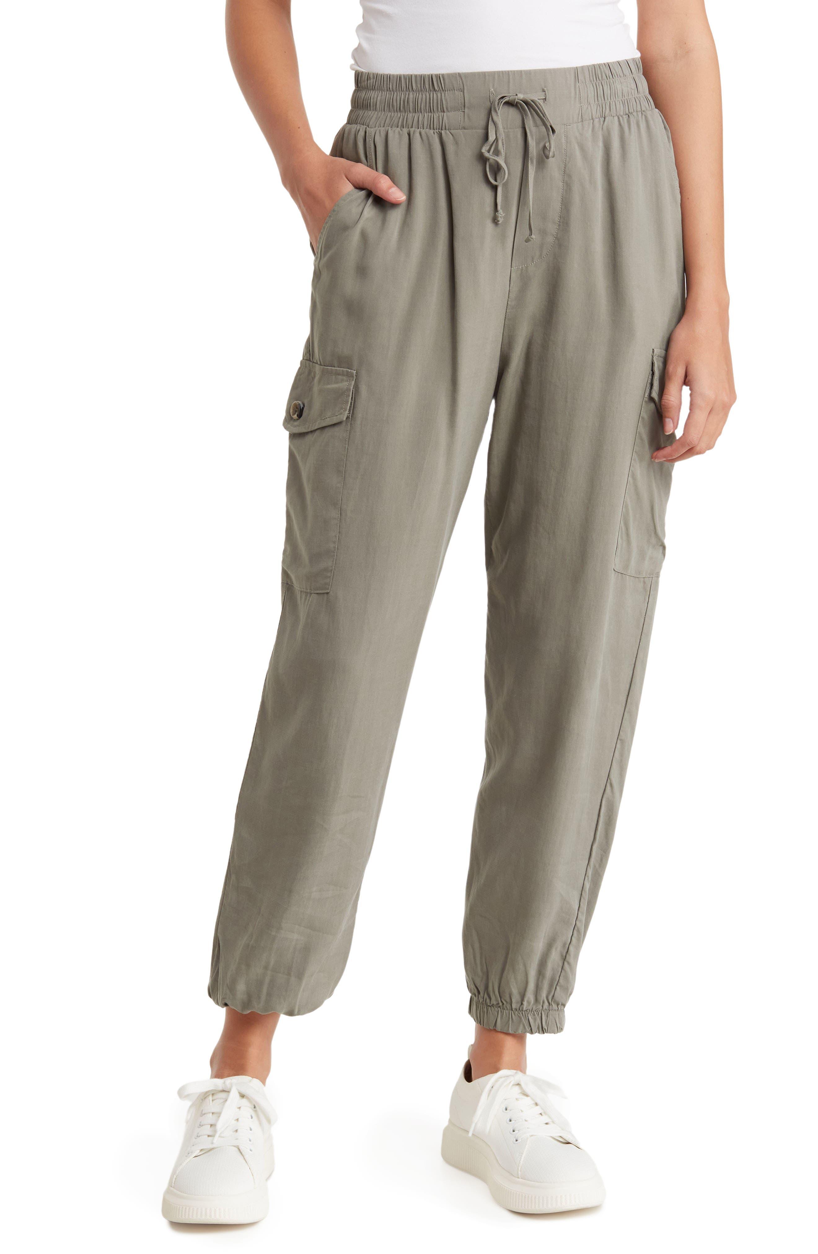 T Tahari Cargo Joggers in Gray Lyst