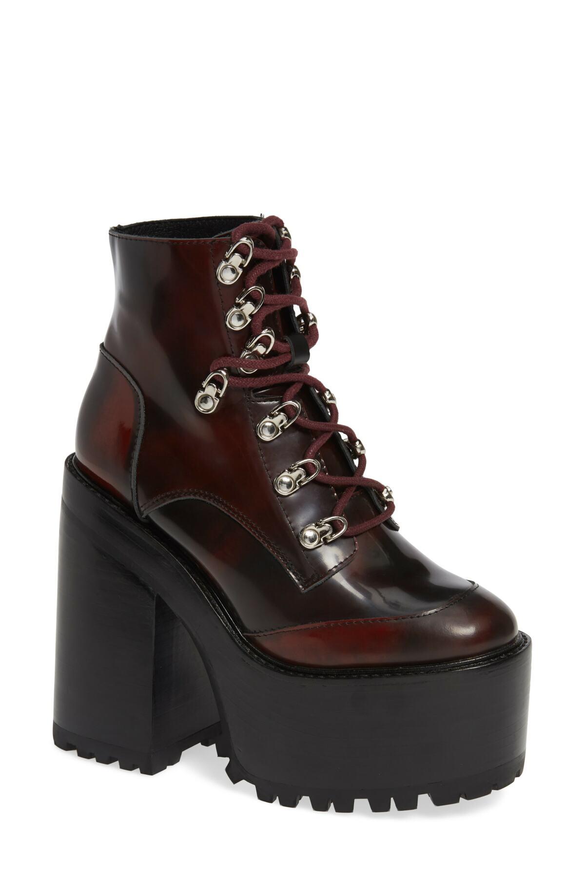 Jeffrey Campbell Fernrock Platform Bootie (women) in Brown | Lyst