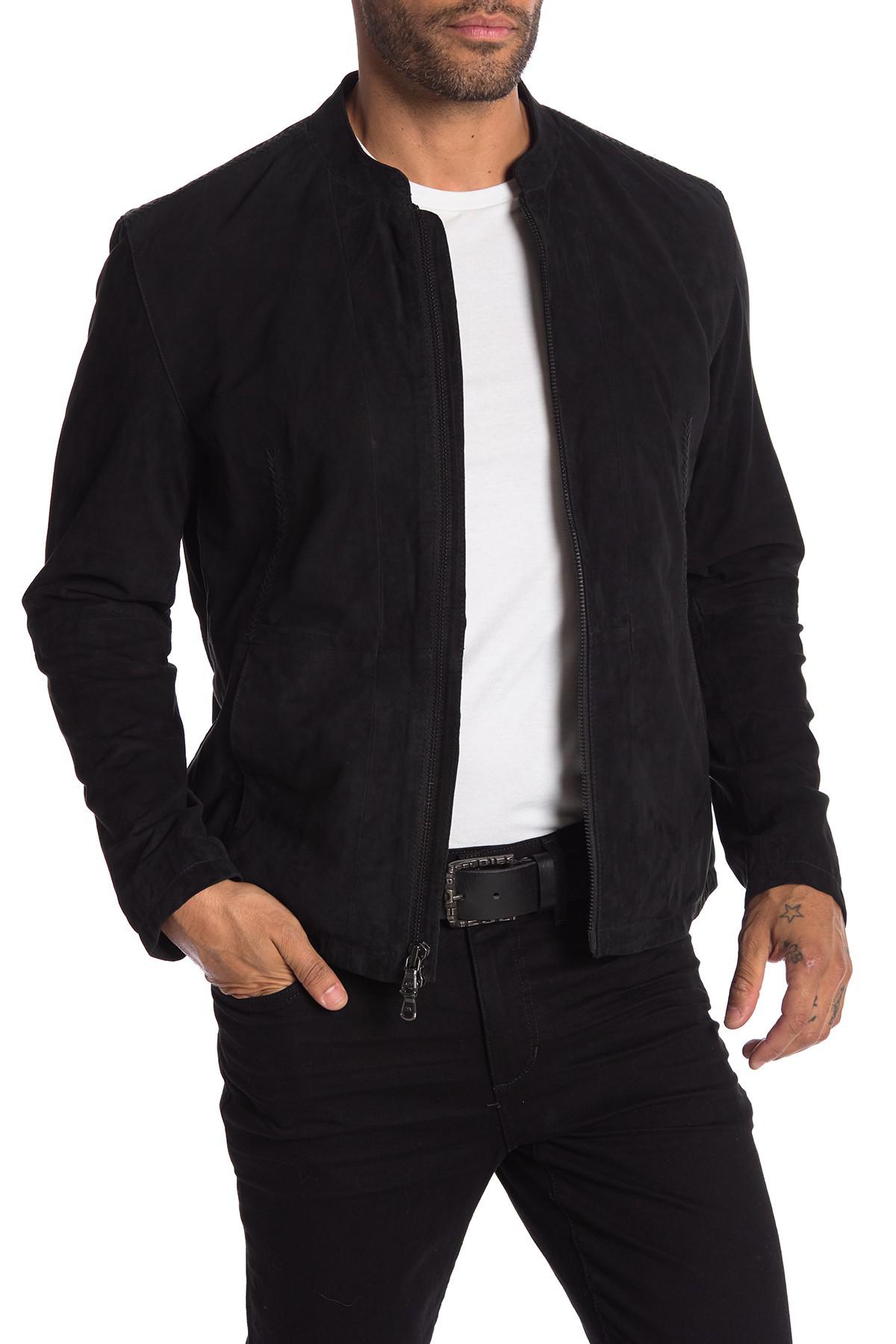 John Varvatos Men's Tall Size Thompson Jacket, Black at Amazon Men's  Clothing store