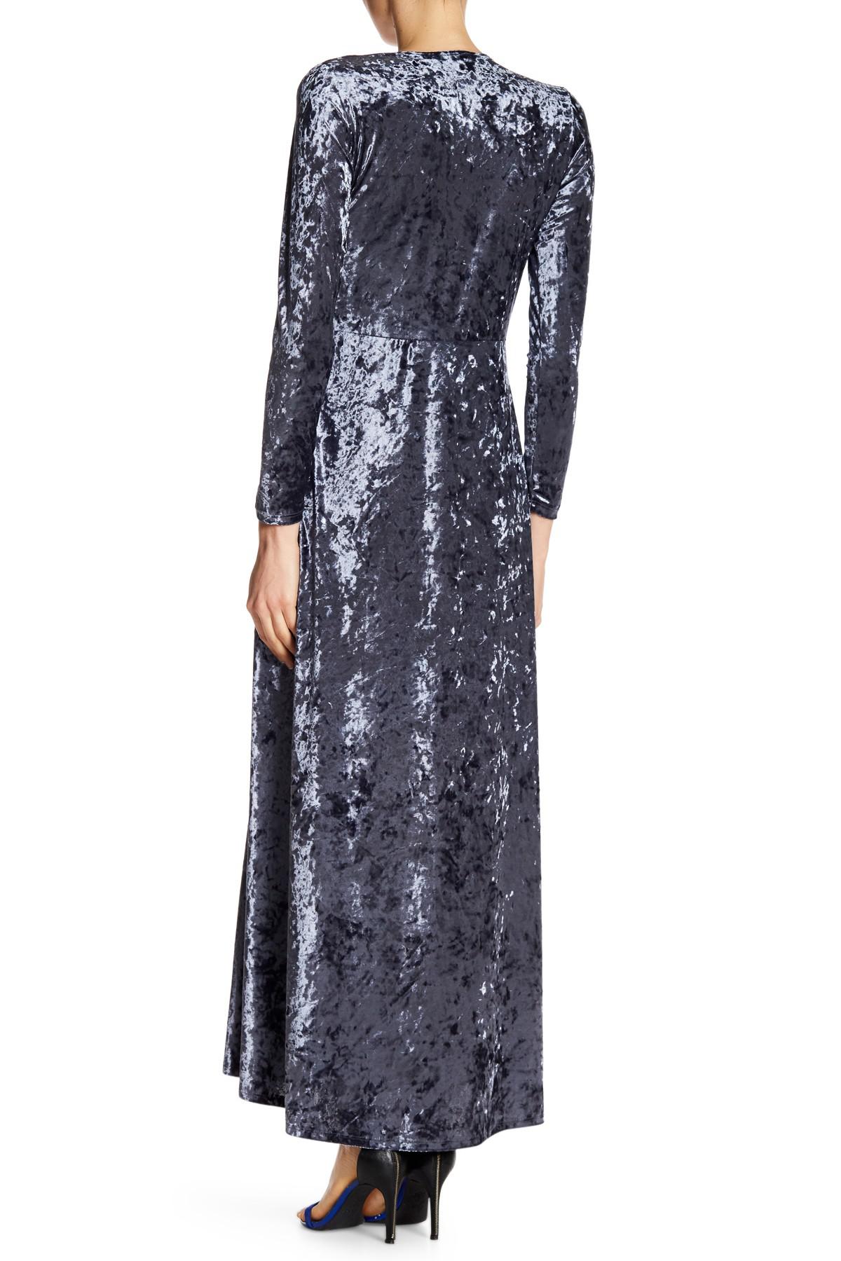 go couture long sleeve maxi dress