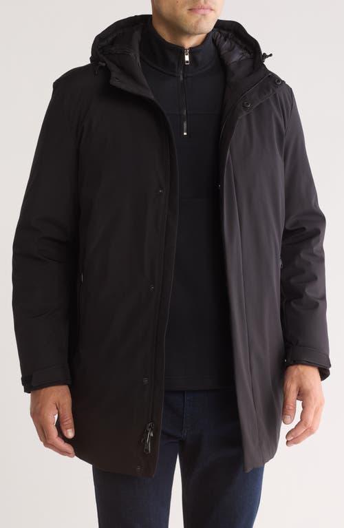 Calvin Klein Hooded Water Resistant Stadium Jacket in Black for Men Lyst