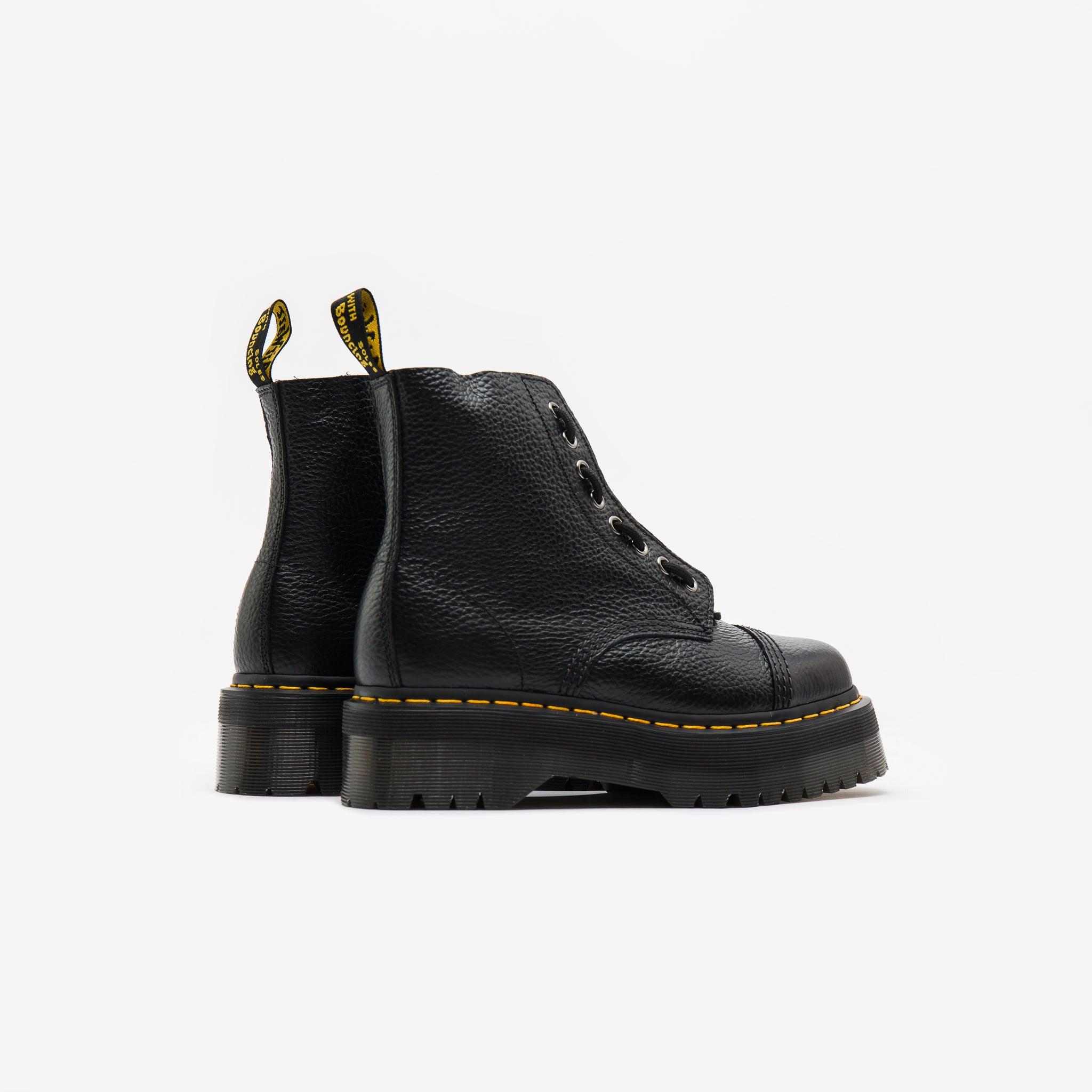 Dr. Martens Milled Nappa Leather Sinclair Platform Boots in Black | Lyst