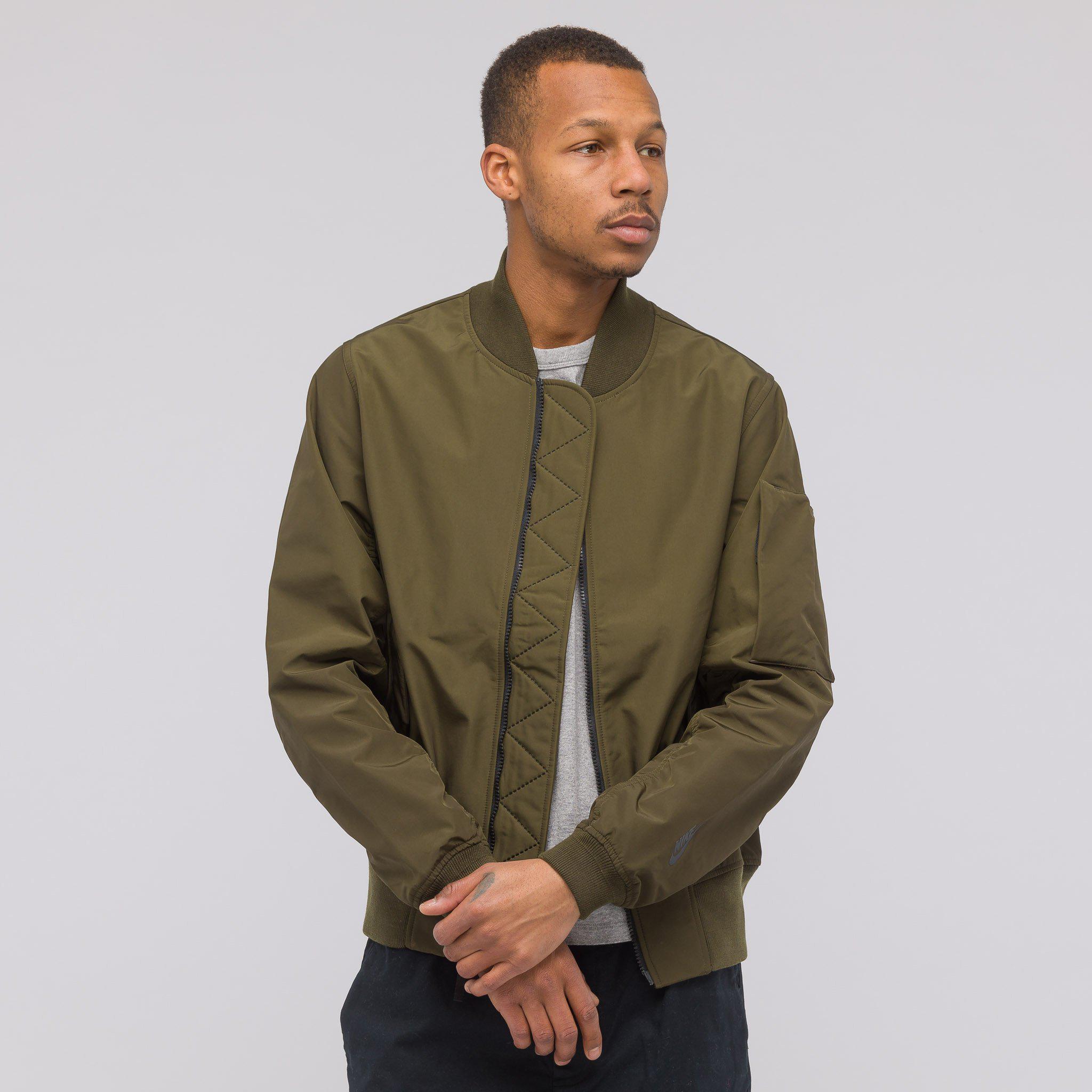 nike olive green jacket