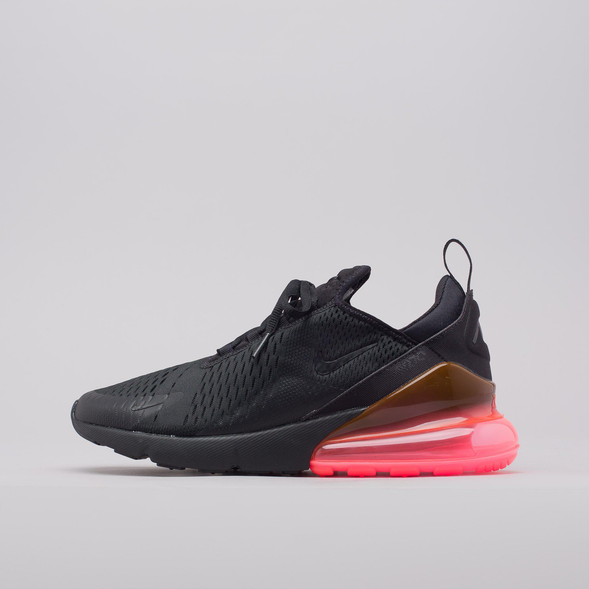Nike Air Max 270 In Black/hot Punch for Men - Lyst