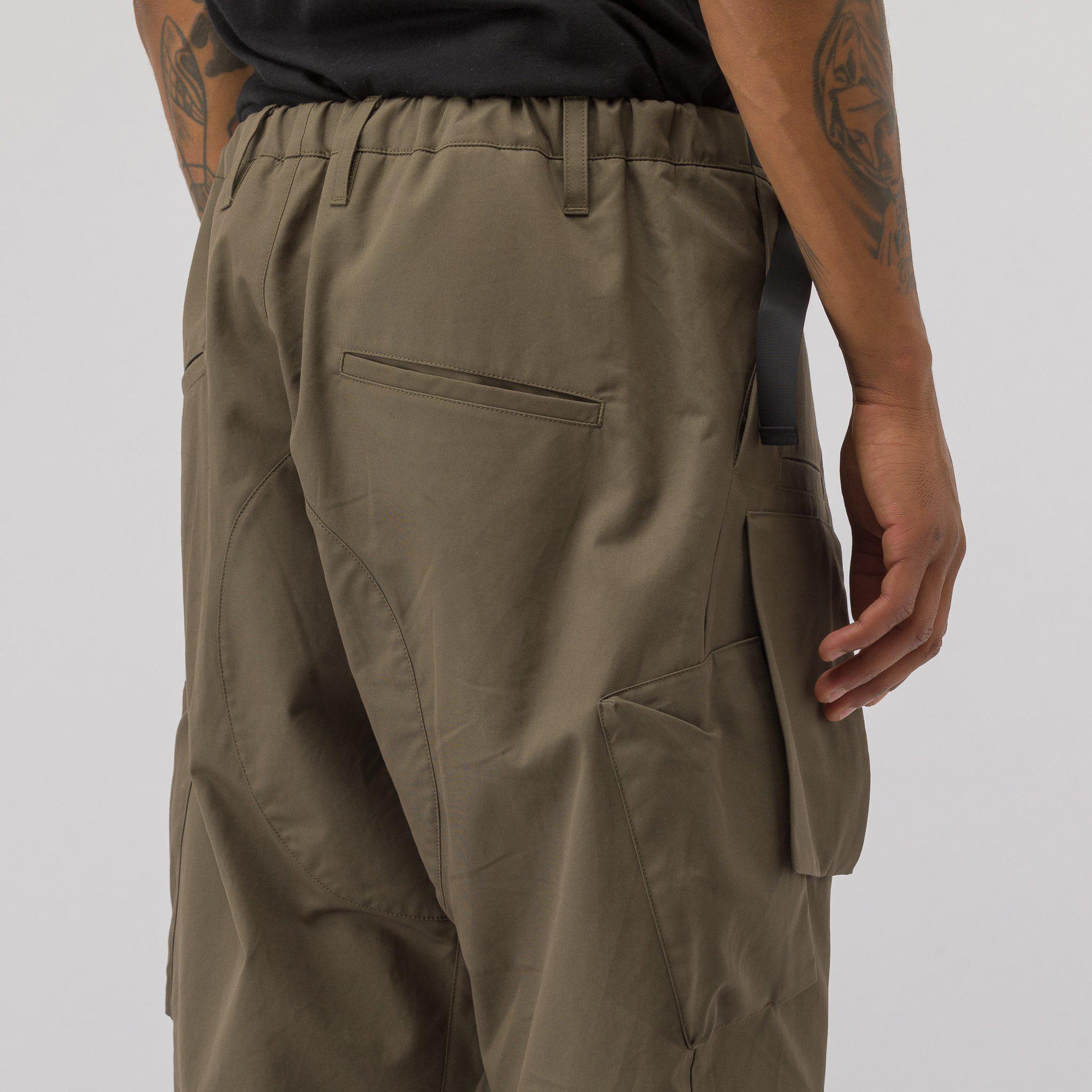 Acronym P23a S Hd Cotton Cargo Drawcord Trouser In Raf Green For Men Lyst