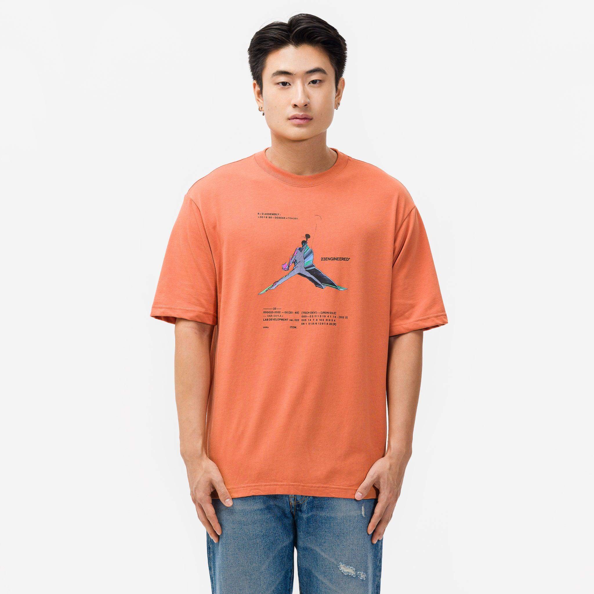Nike 23 Engineered Graphic T-shirt in Orange for Men | Lyst