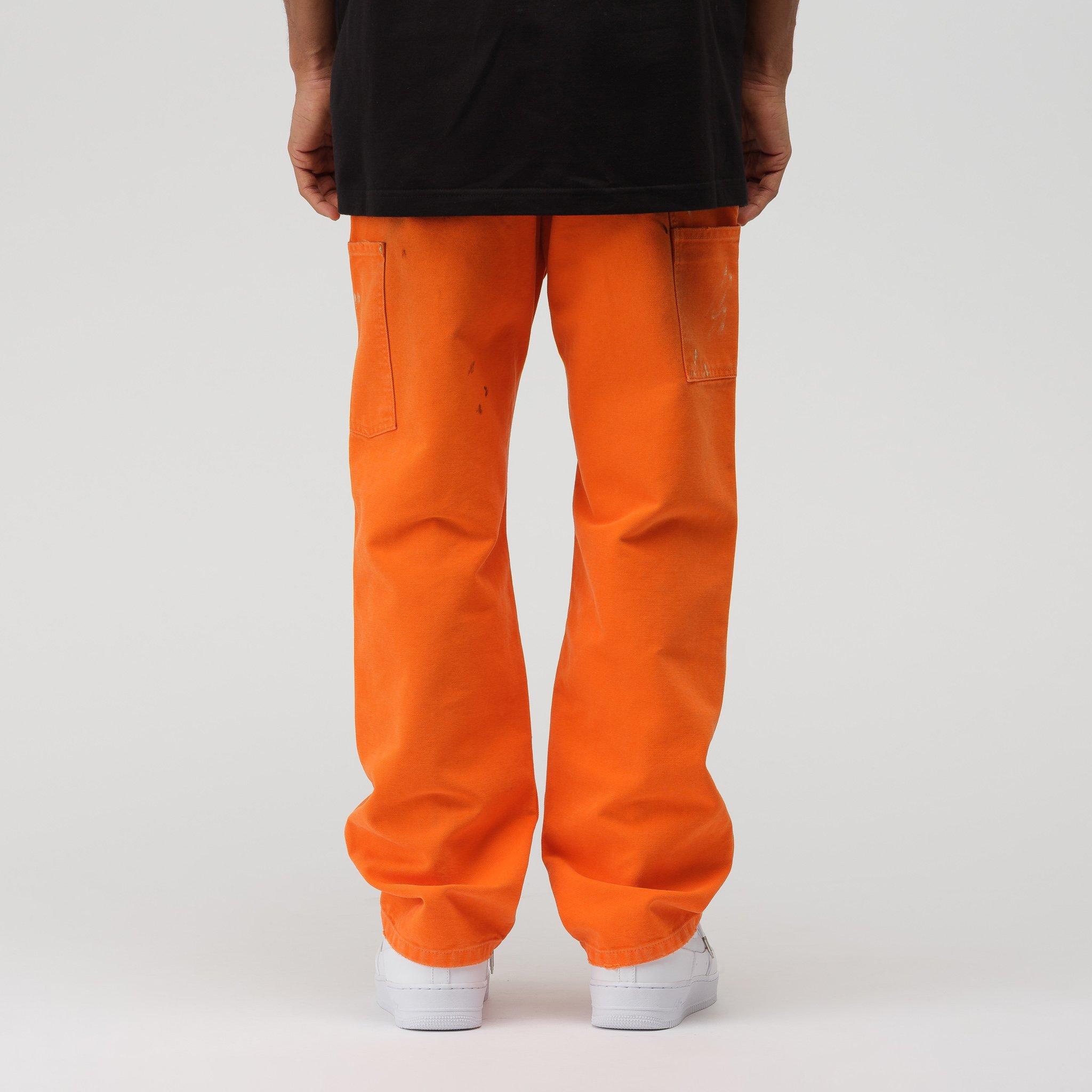Heron Preston Cotton X Carhartt Pants In Orange Crystal for Men - Lyst