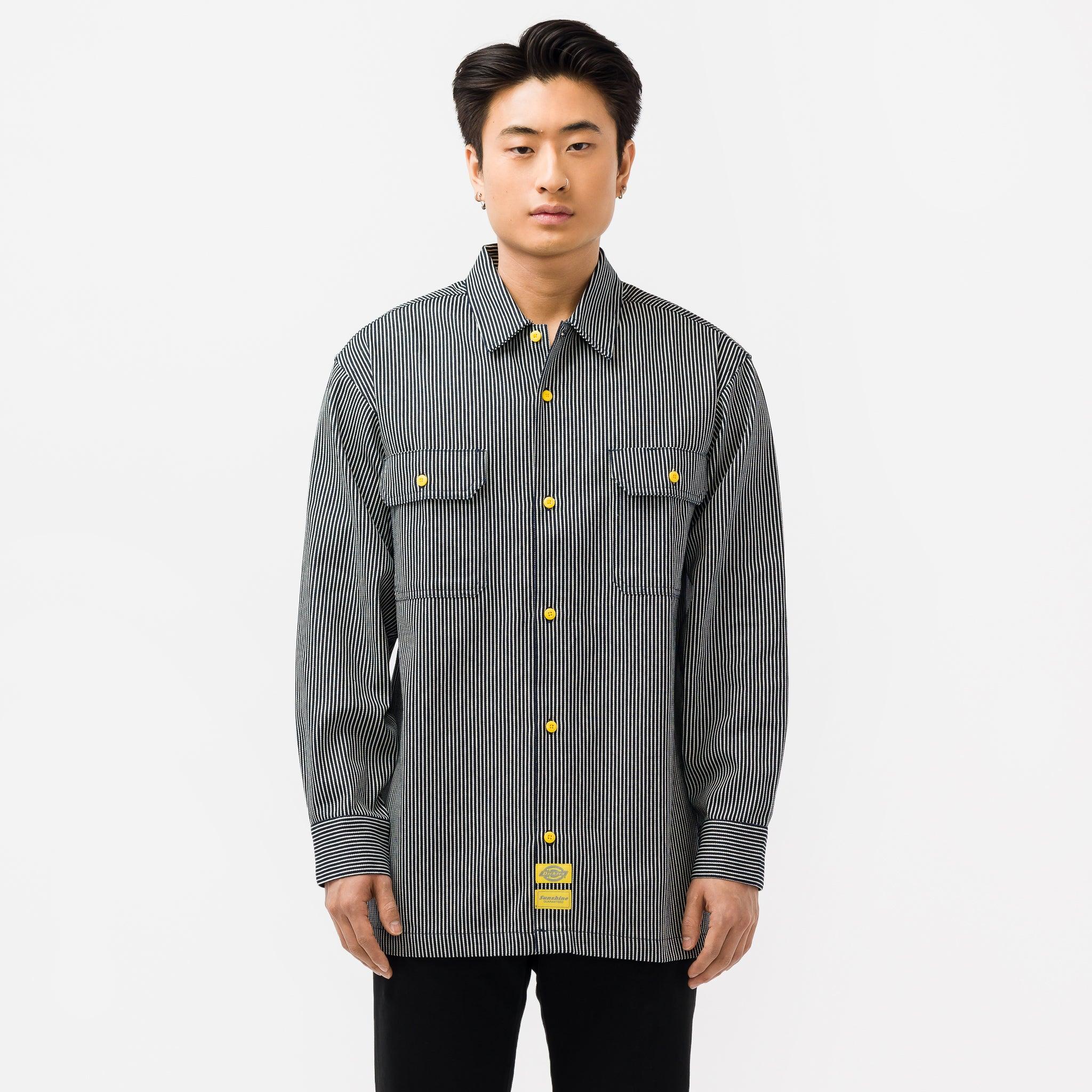 Dust Manners number Dickies X New York Sunshine Hickory Stripe Shirt in Gray for Men | Lyst