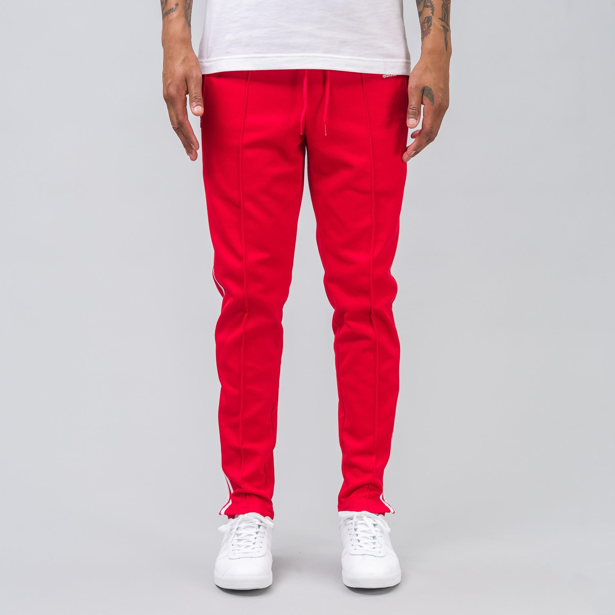 adidas Beckenbauer Mig Tracksuit in Red for Men | Lyst