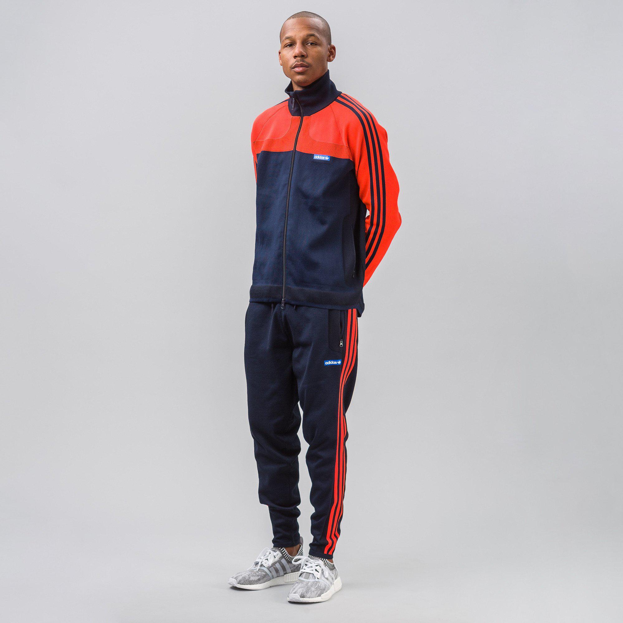 adidas orange suit