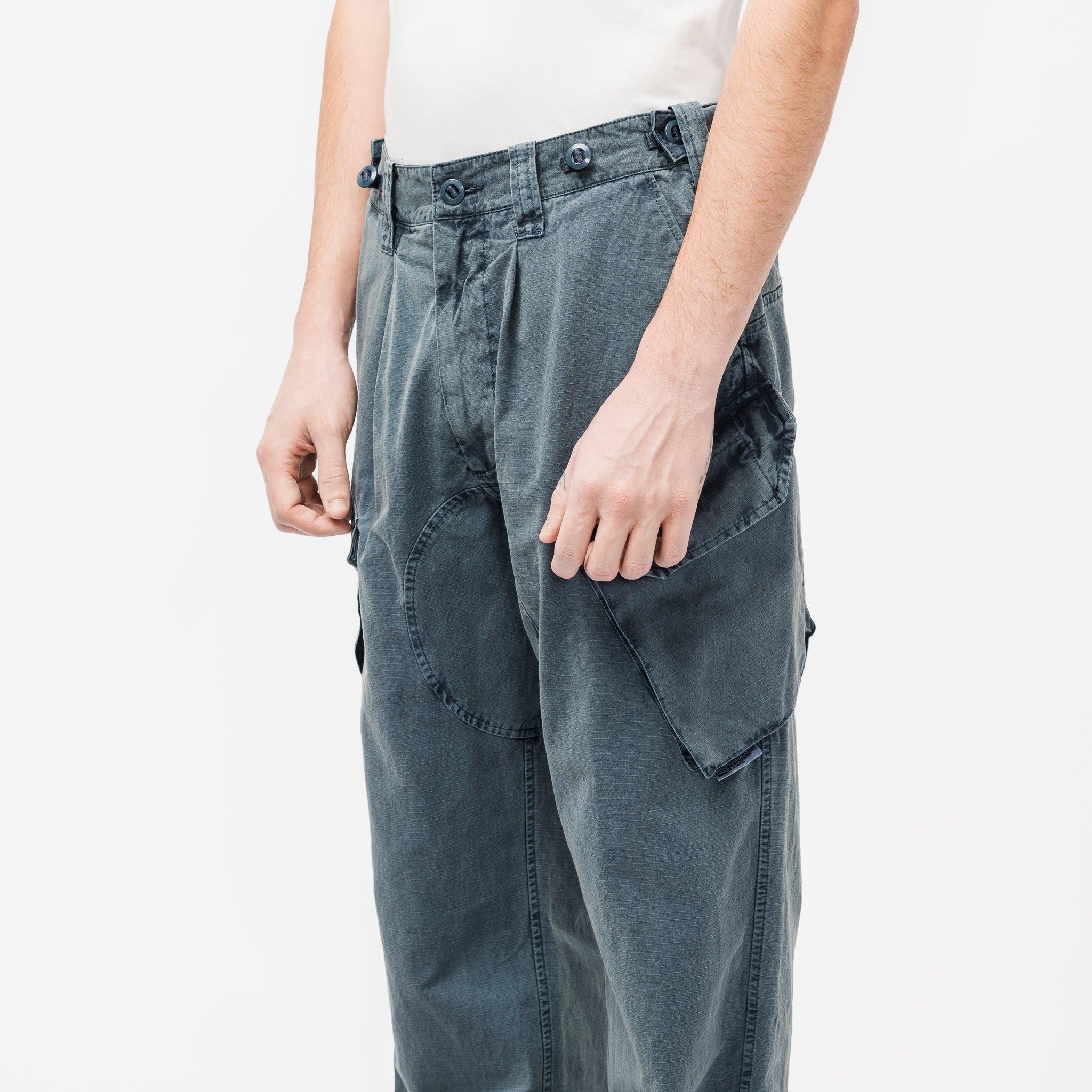 thisisneverthat Cotton Overdyed Utility Pants in Slate (Blue) for Men thisisneverthat Cotton Overdyed Utility Pants in Slate (Blue) for Men