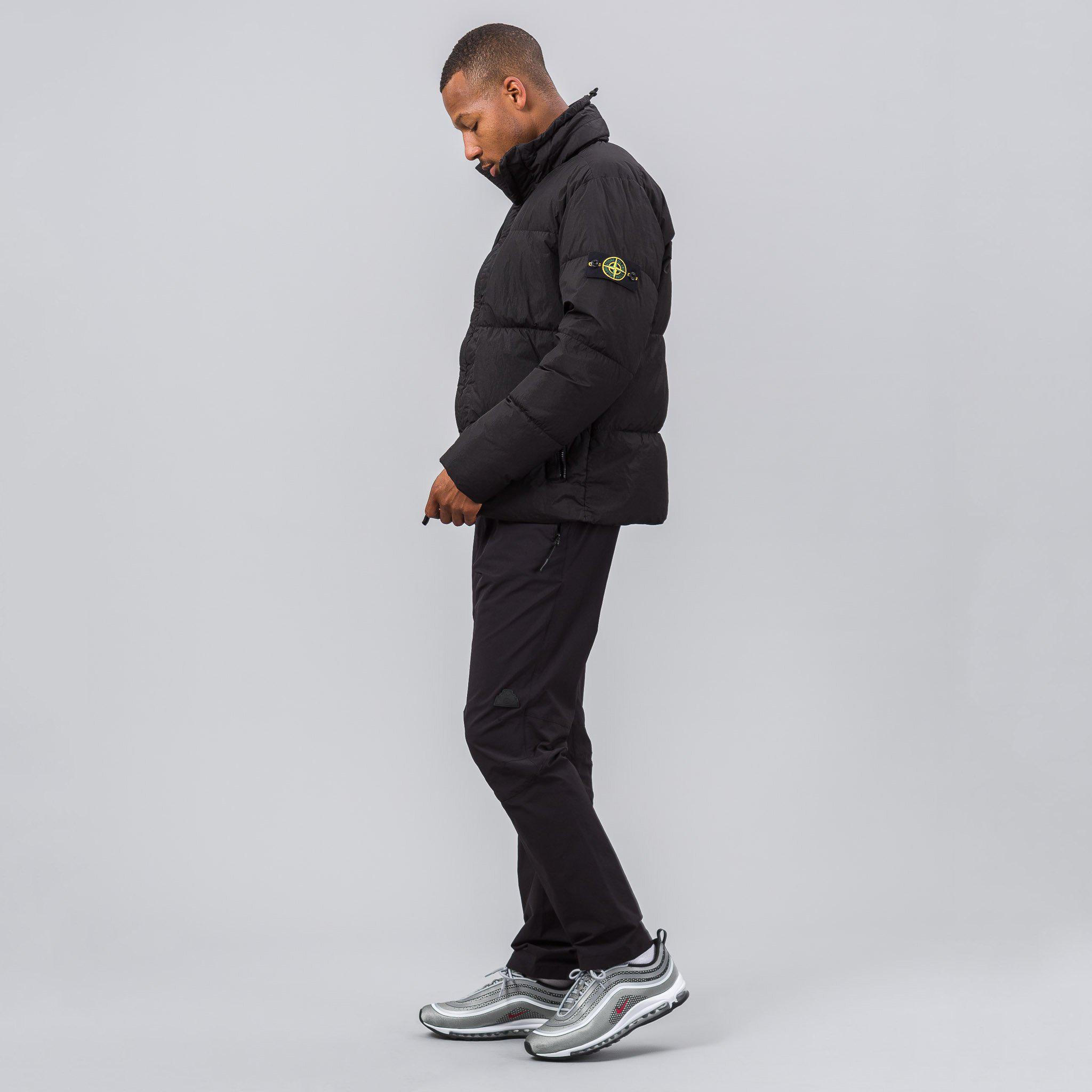 Stone Island 40223 Garment Dyed Crinkle Reps Puffy Down Jacket In