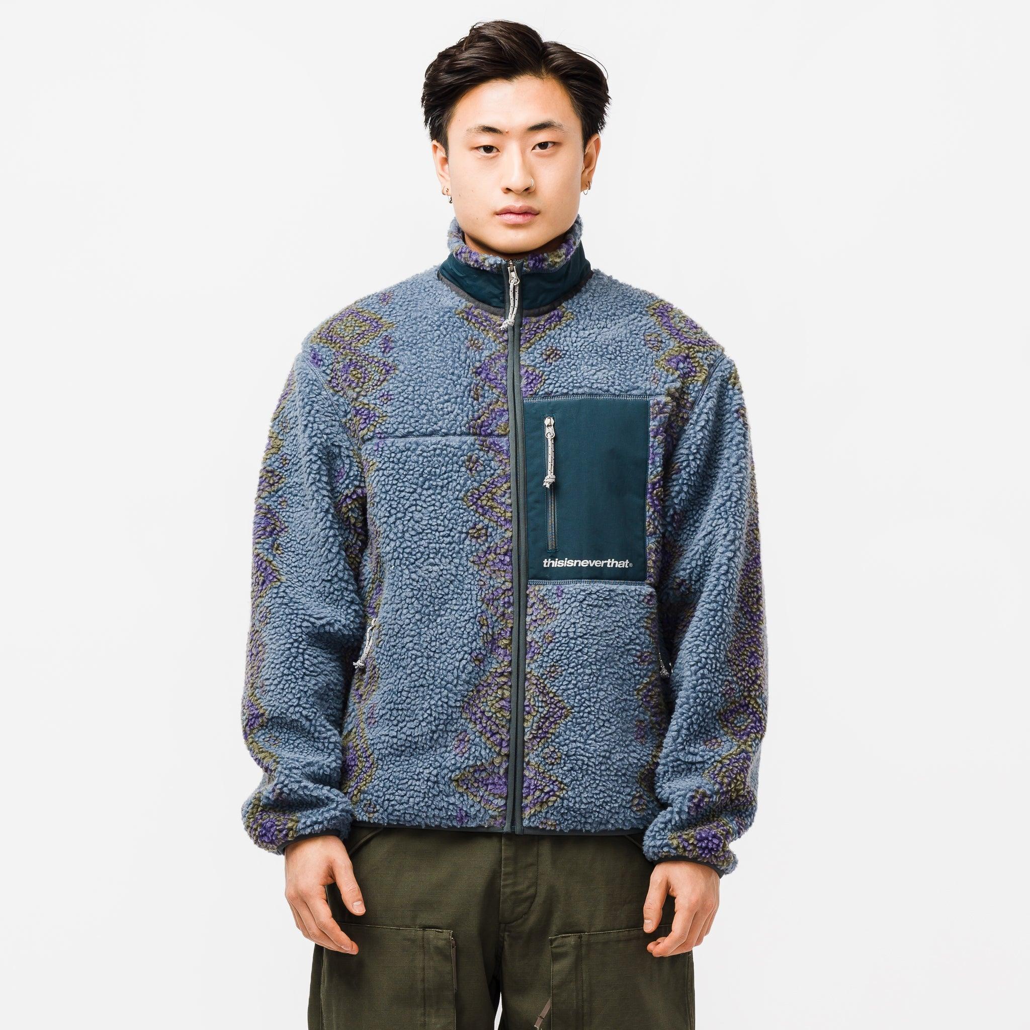thisisneverthat Sp Sherpa Fleece Jacket in Blue for Men | Lyst