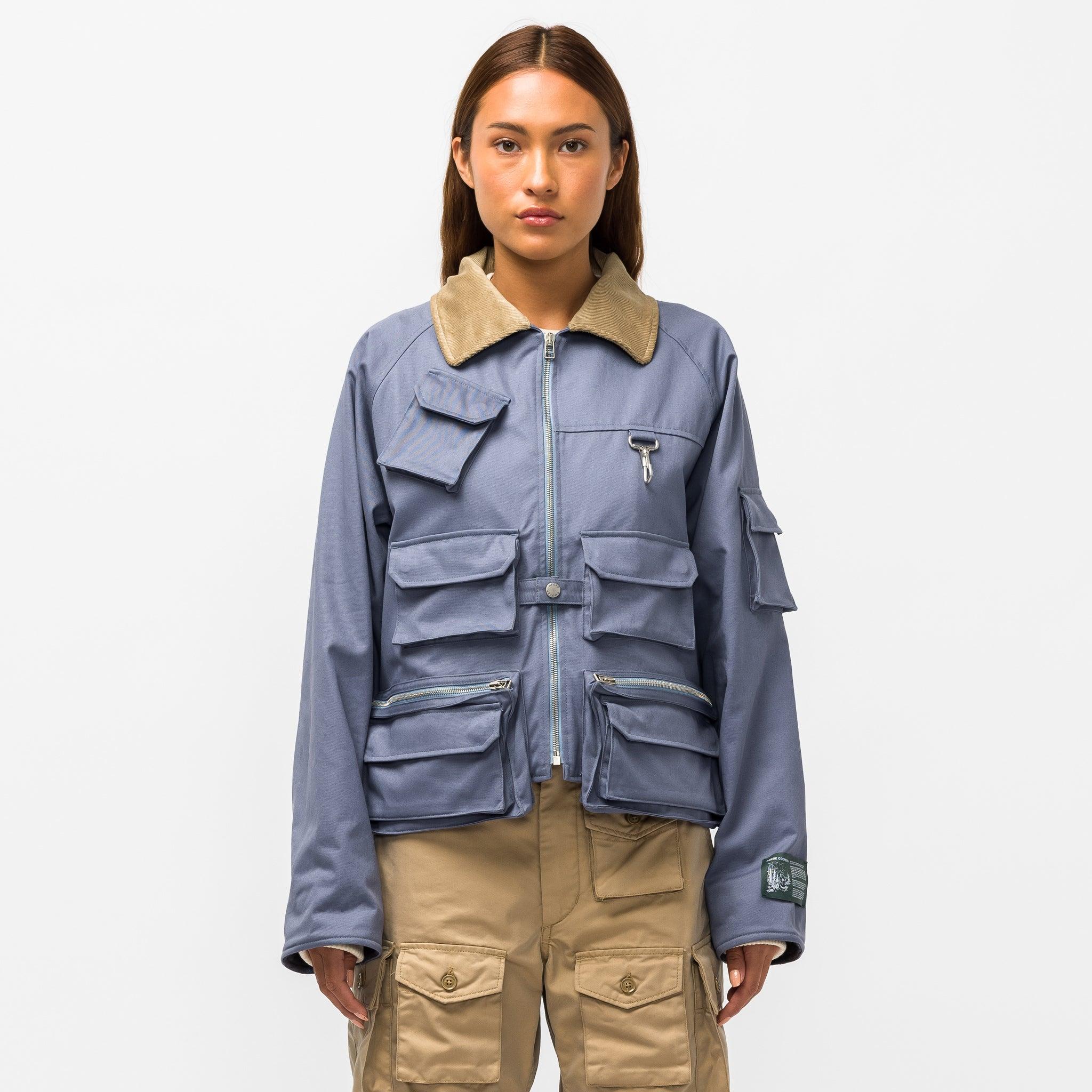 blue cargo jacket