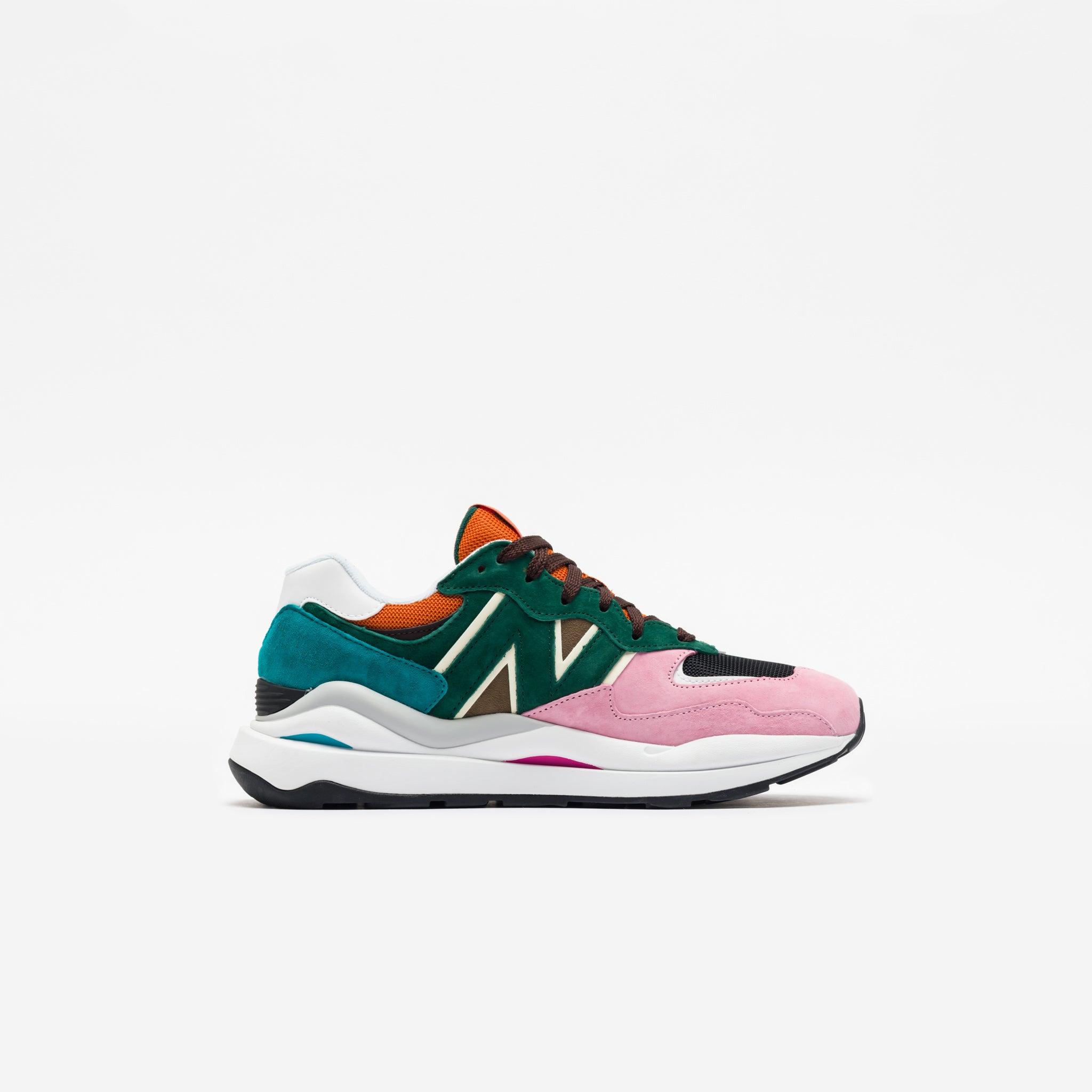 new balance white green pink
