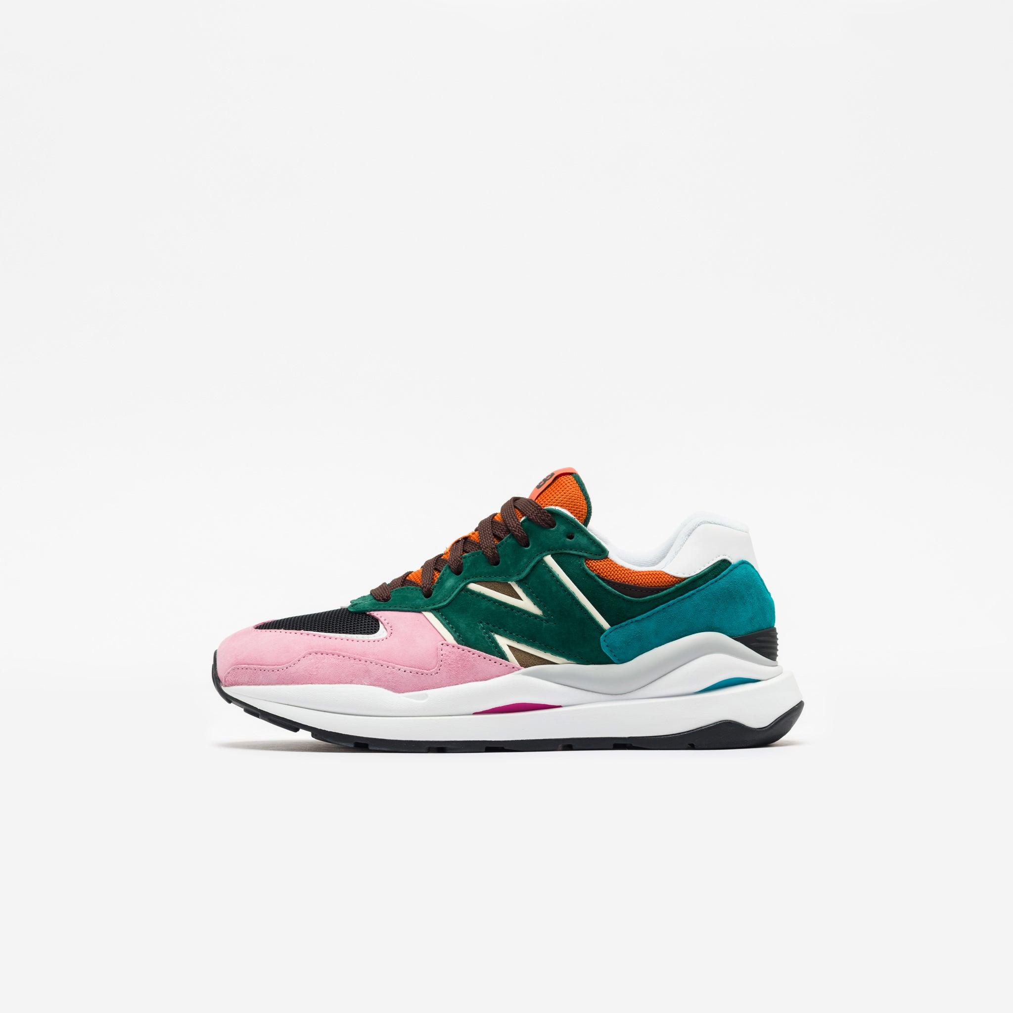 new balance white green pink