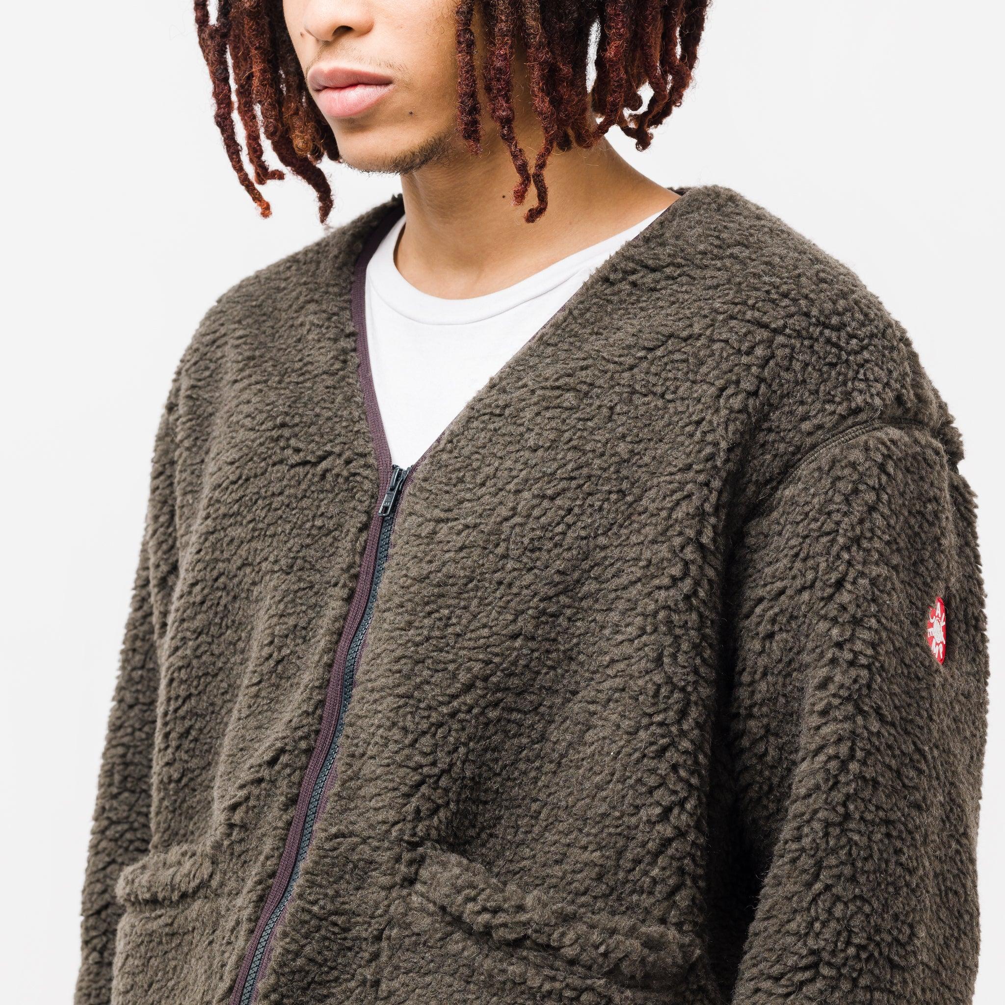 c.e cavempt boa fleece zip up cardigan | dannydemichele.com