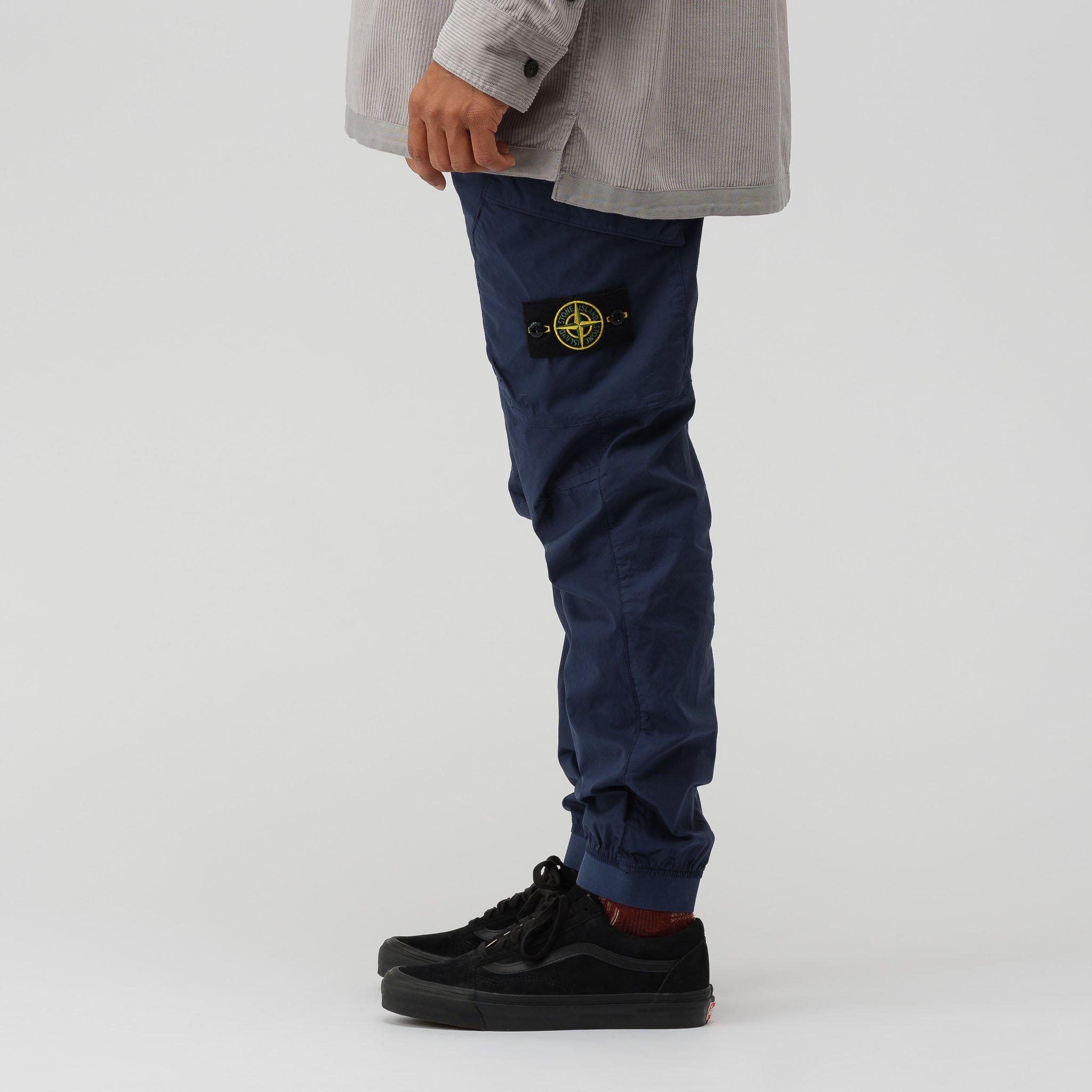 stone island blue cargo pants