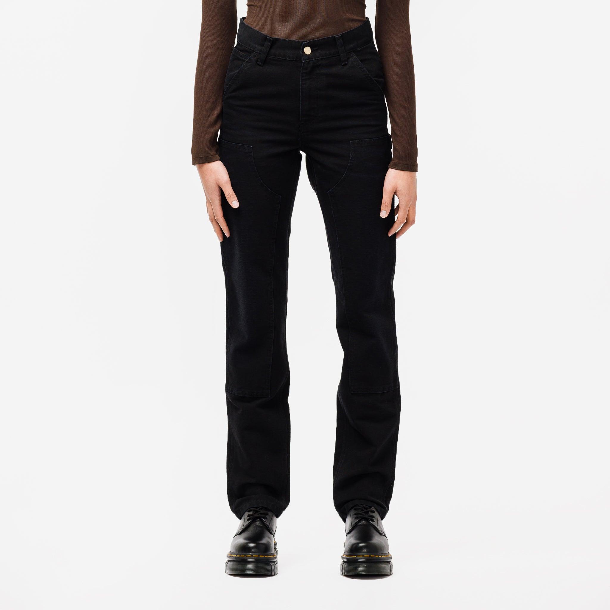 Carhartt WIP W Miggy Double Knee Aged Canvas Pants in Black | Lyst