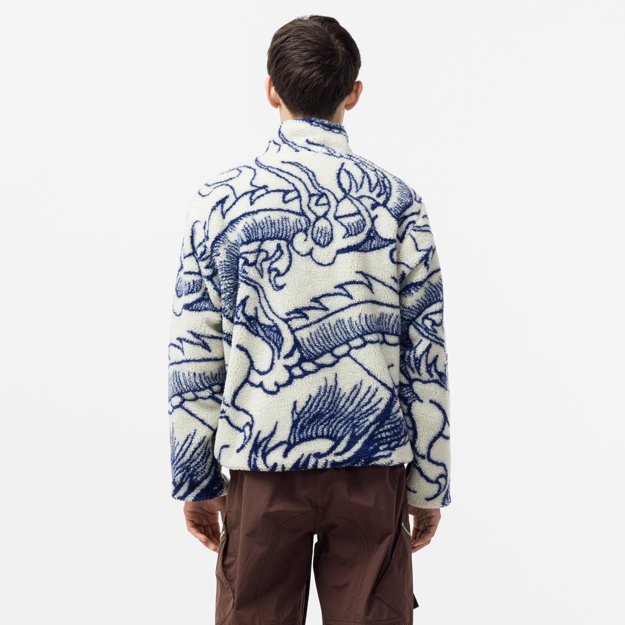 Stussy Dragon Sherpa Jacket in Blue for Men | Lyst