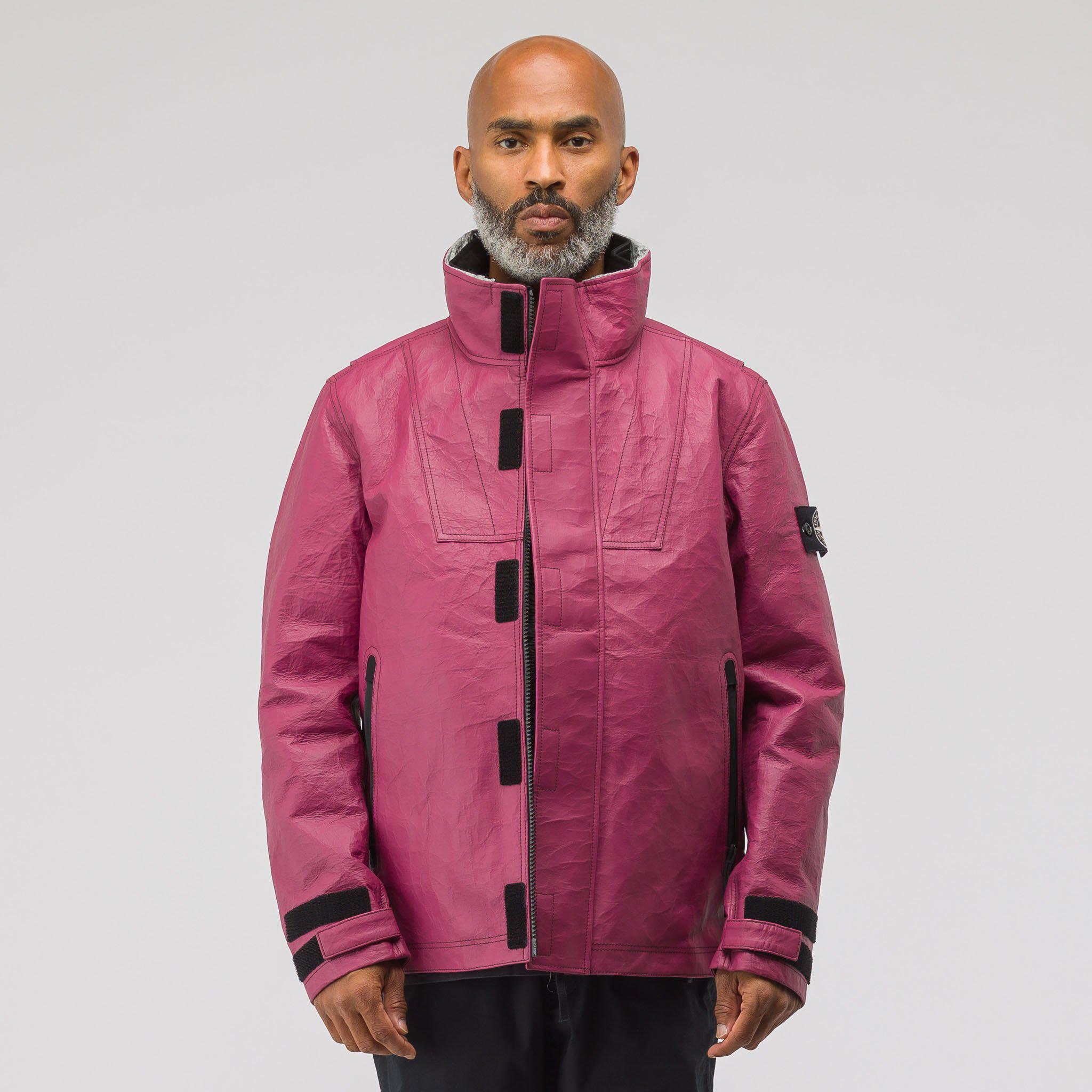 Stone Island Ice Jacket In Dyneema Bonded Leather 2025 | www