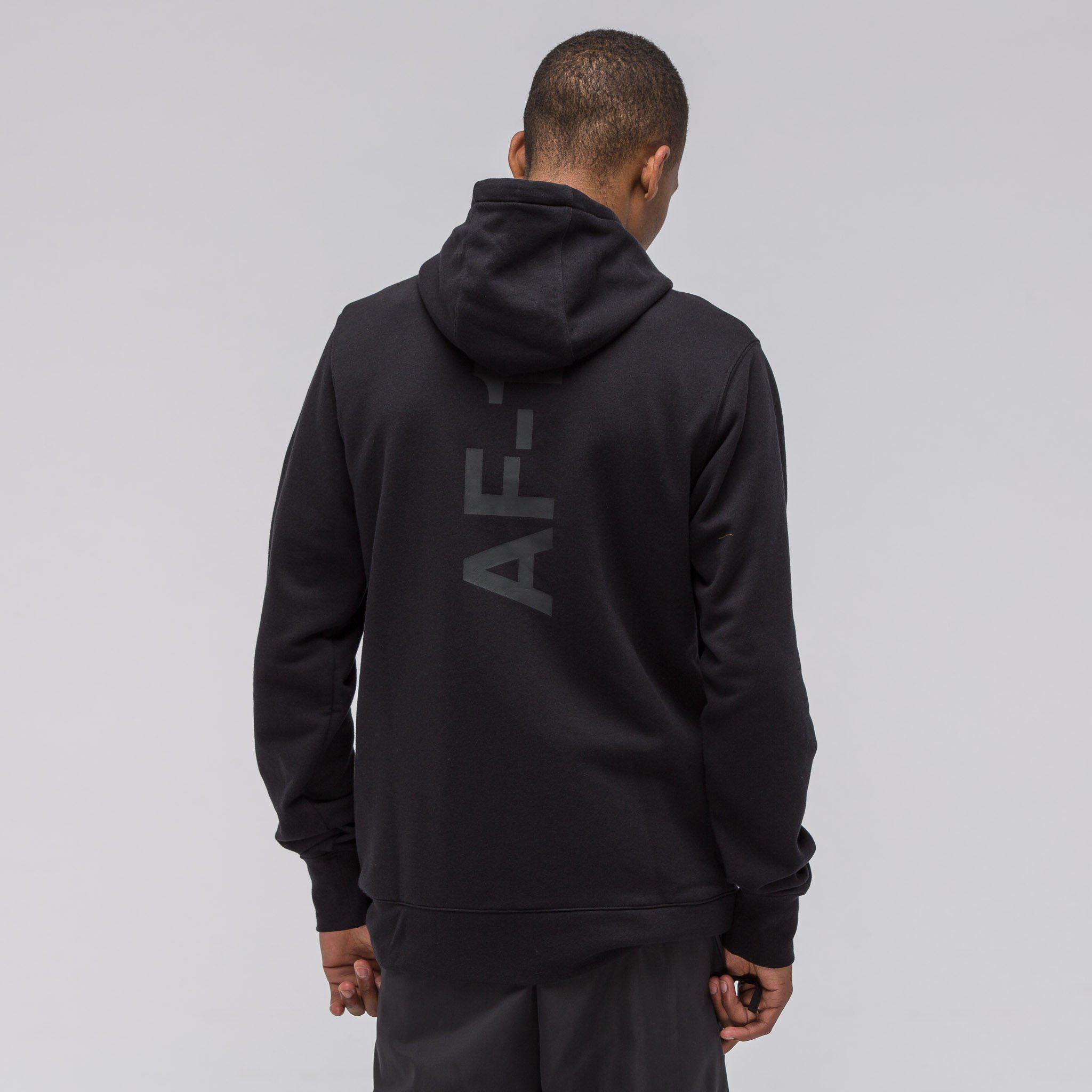 Nike Sportswear Air Force 1 Fullzip Fleece Hoodie In Black for Men - Lyst