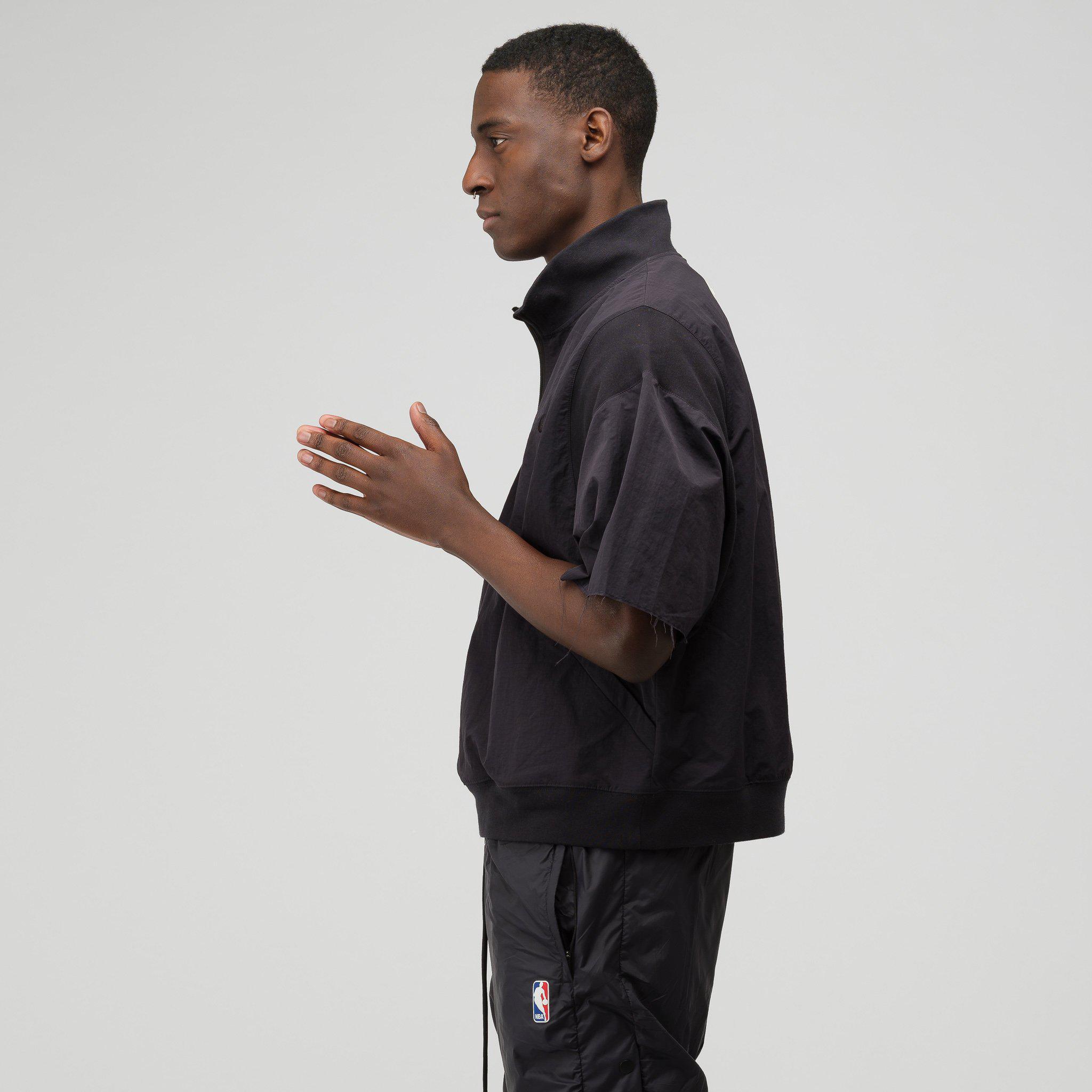 fear of god x nike long sleeve half zip jacket black