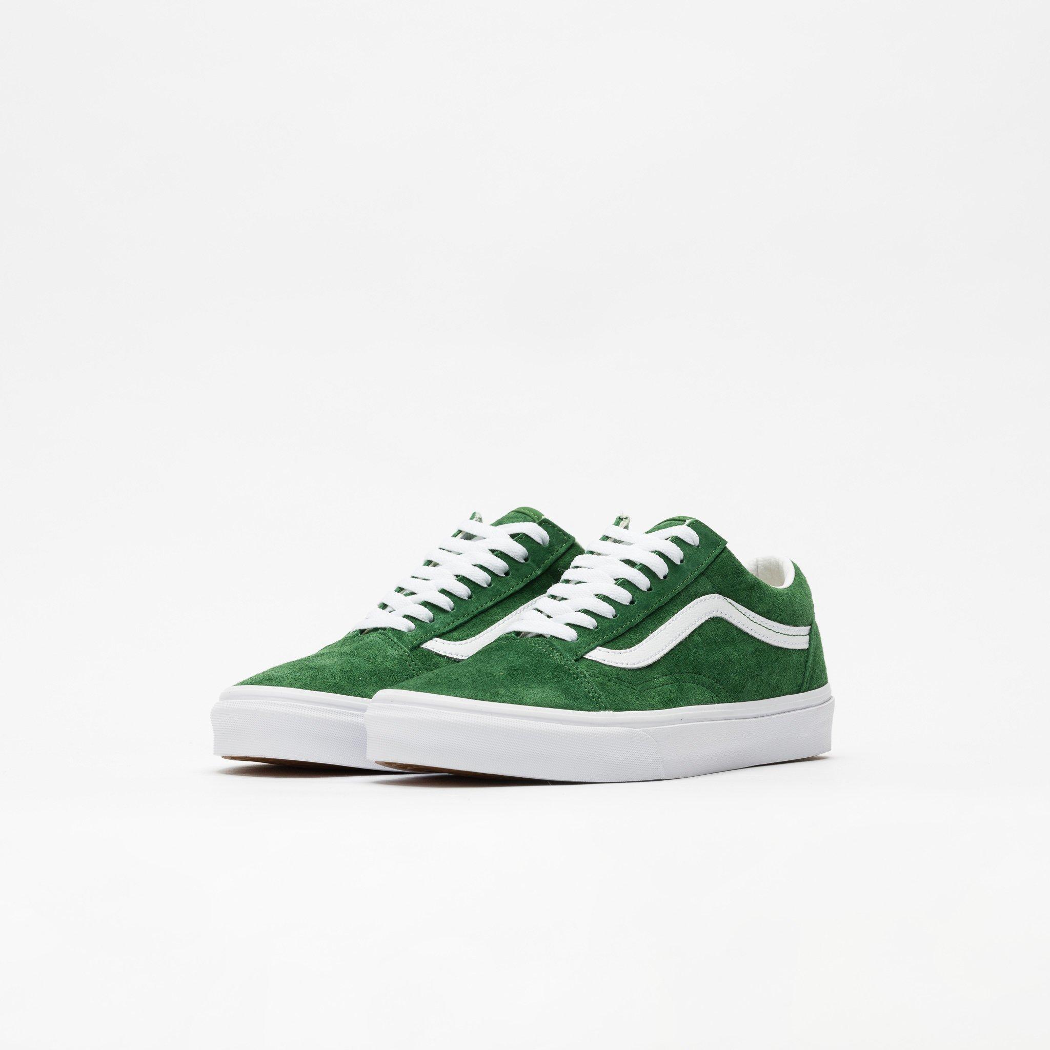 vans old skool pig suede green