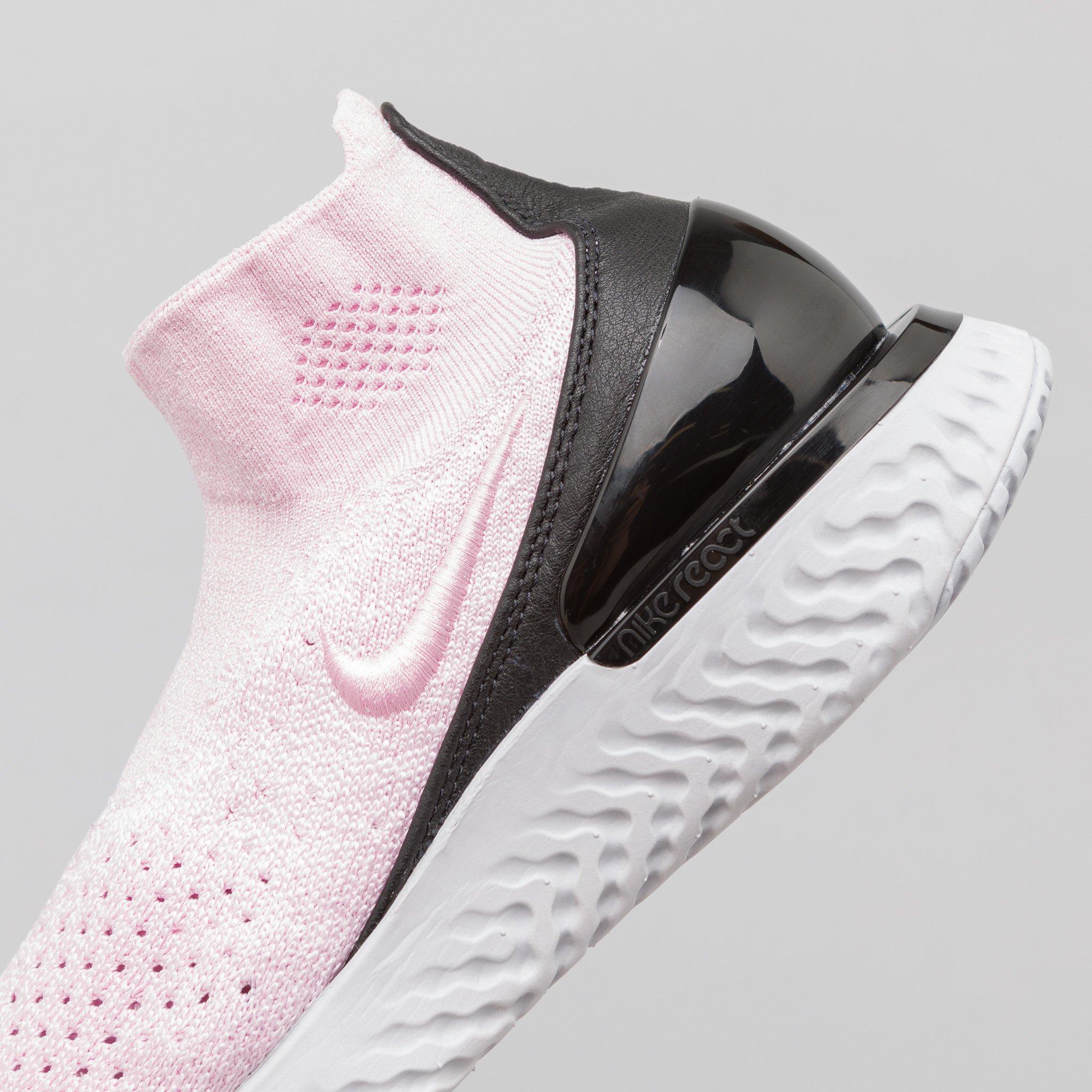 nike rise react flyknit pink