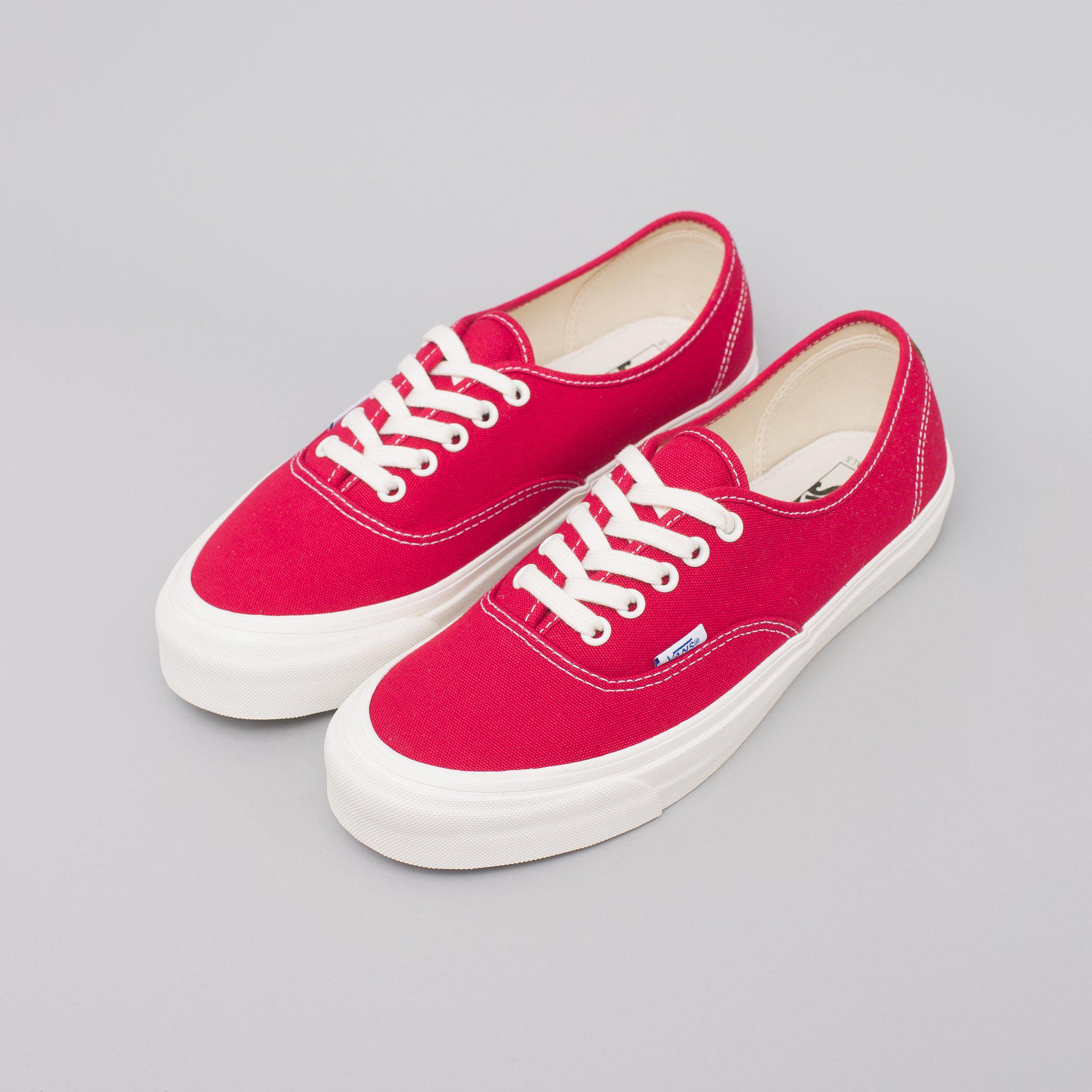 Vans Canvas Authentic Lx In Chili Pepper in Pink for Men - Lyst