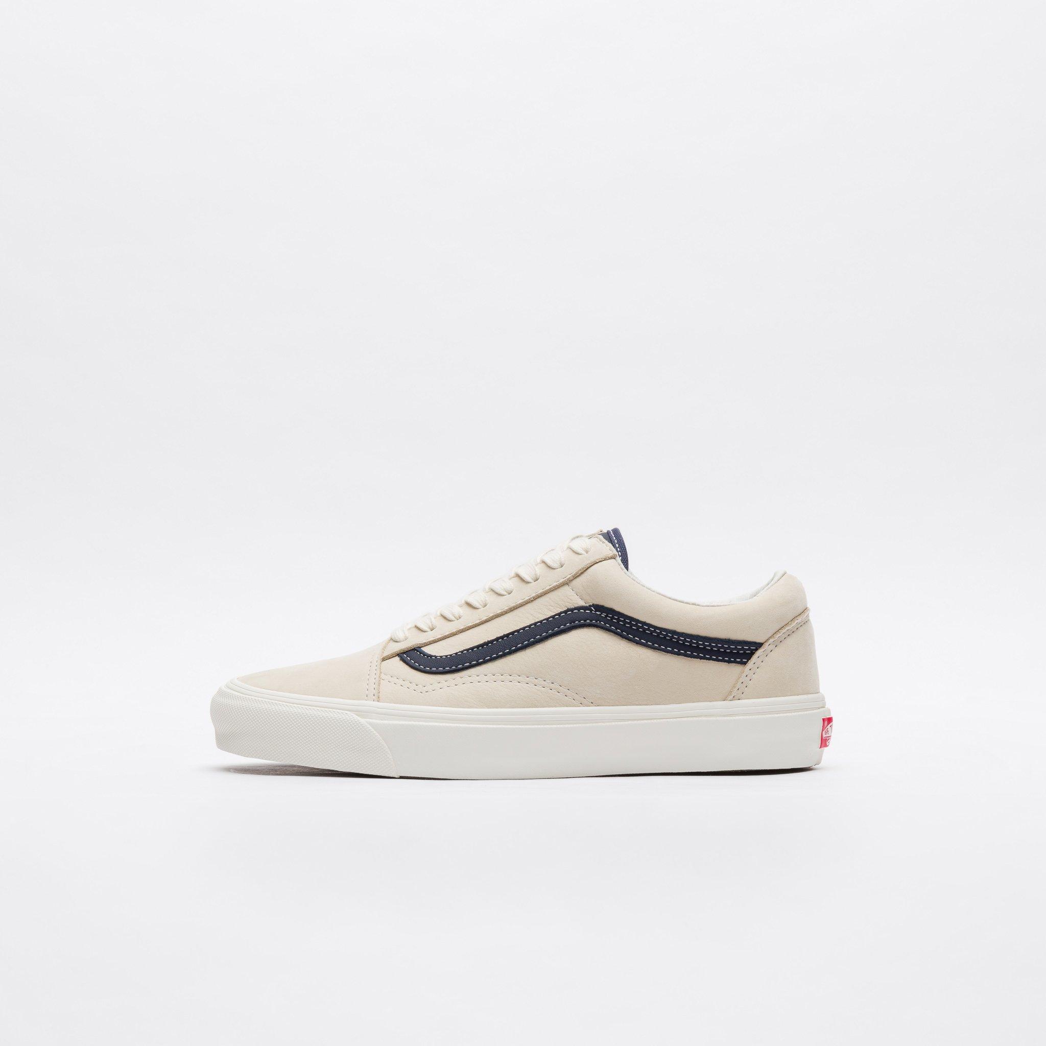 vans old skool white navy