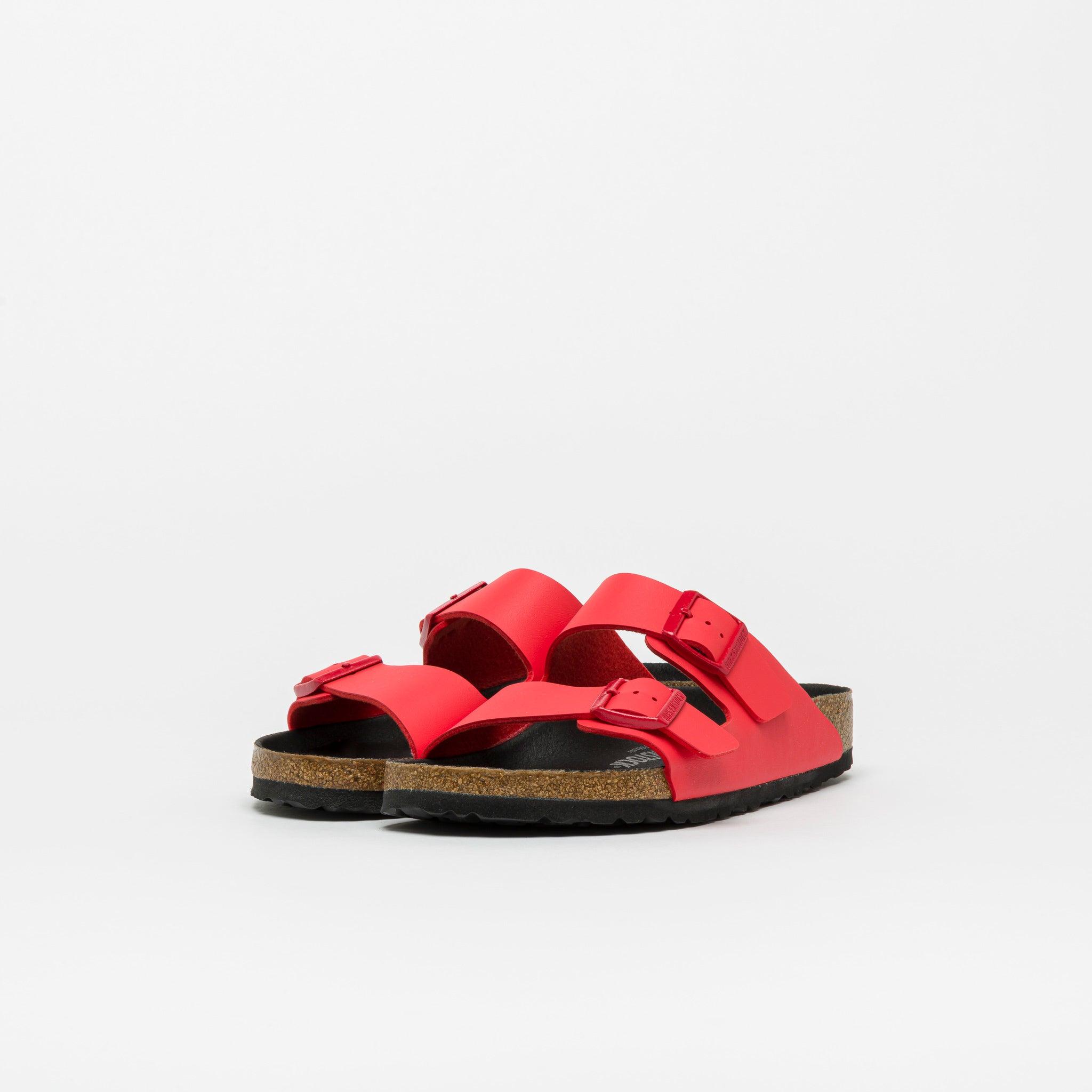 Birkenstock Arizona Birko-flor in Red for Men | Lyst
