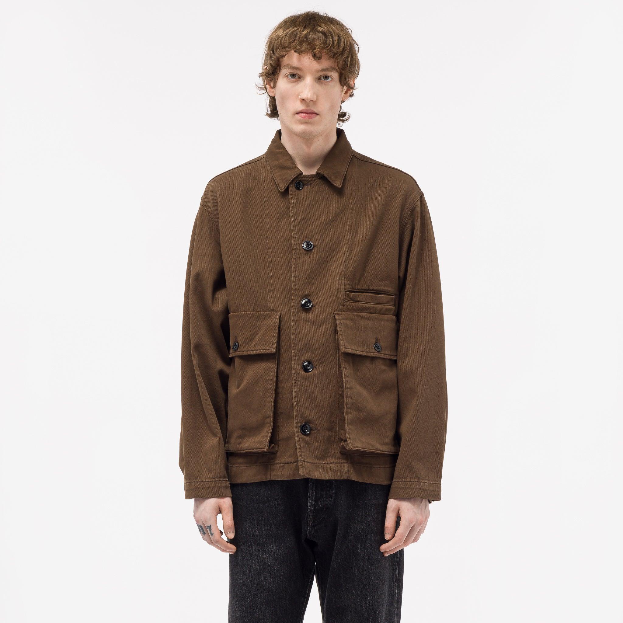 Lemaire Boxy Jacket in Brown for Men | Lyst